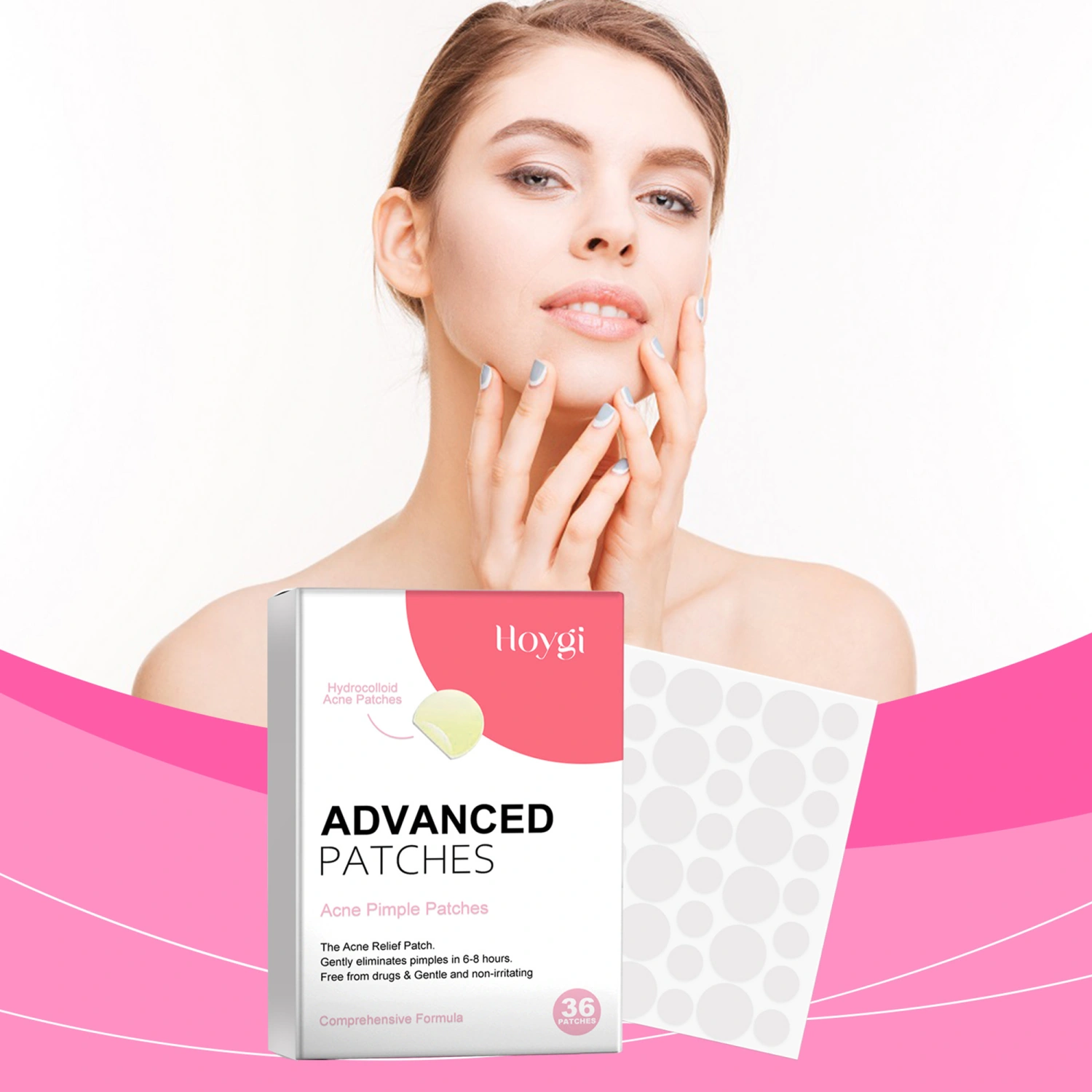Cute Pimple Patches Round Shape Acne Patches Zit Absorbing Patch