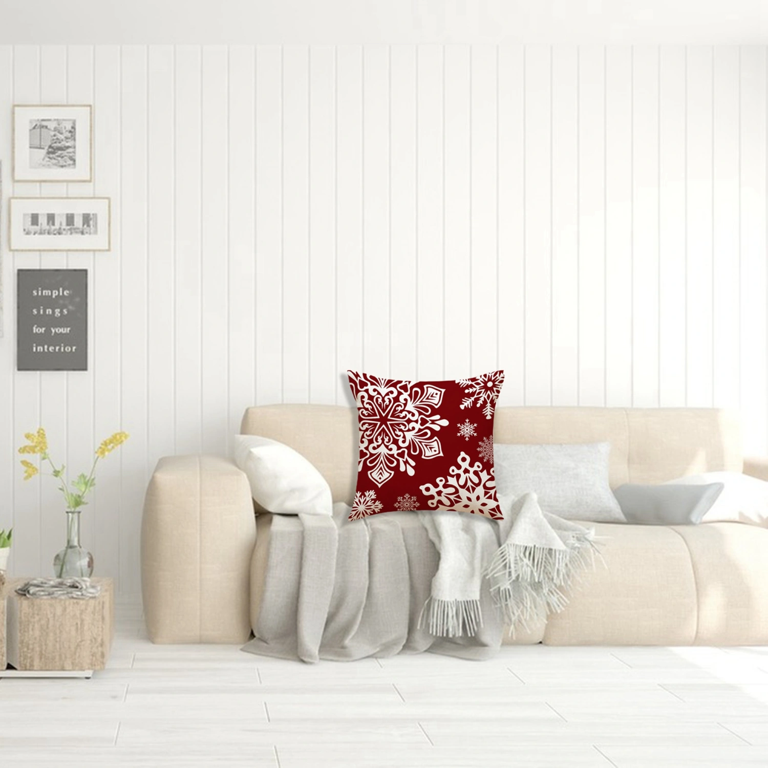 Christmas Pillow Covers, Winter Throw Pillow Covers Pillow Case
