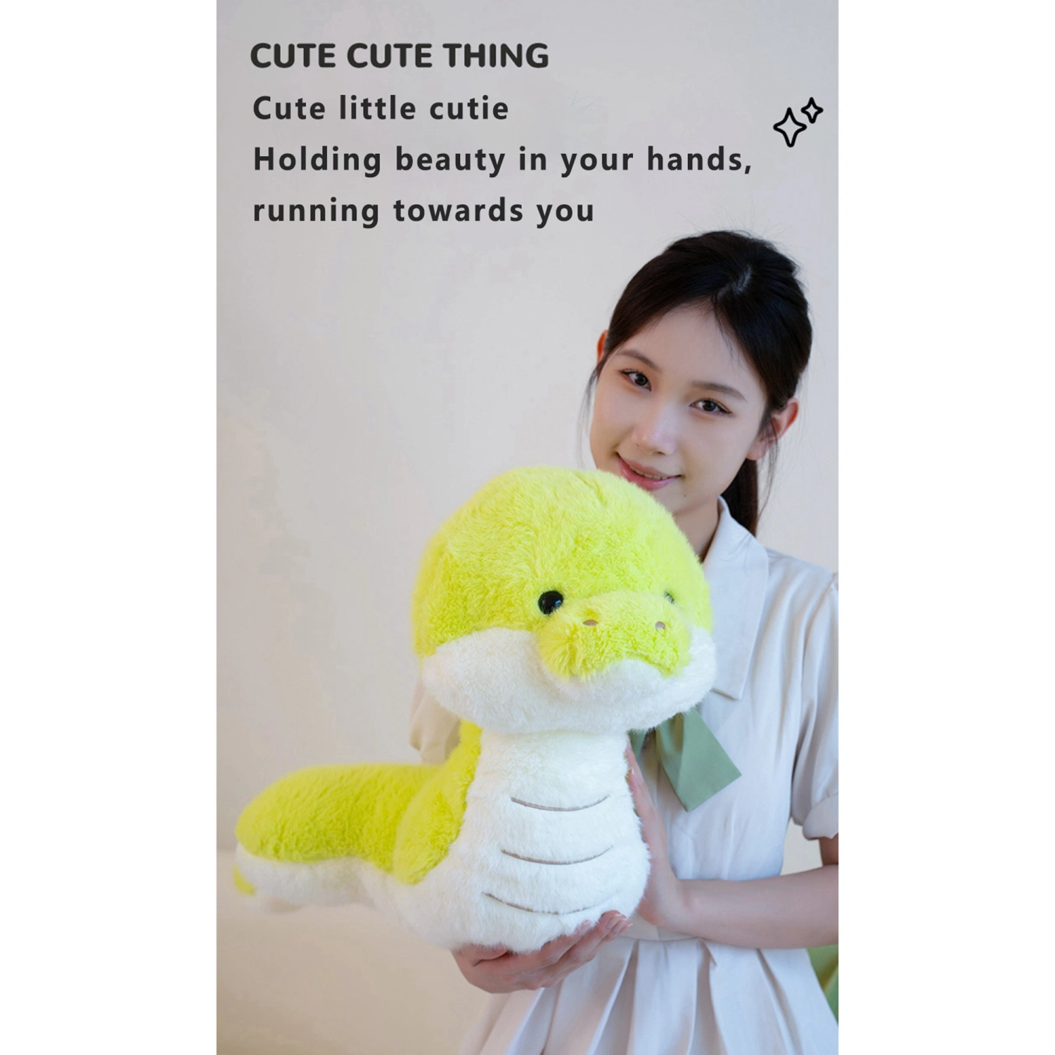 Snake Plush Cute Cartoon Stuffed Animal Toy Cuddly Plushies for Kids