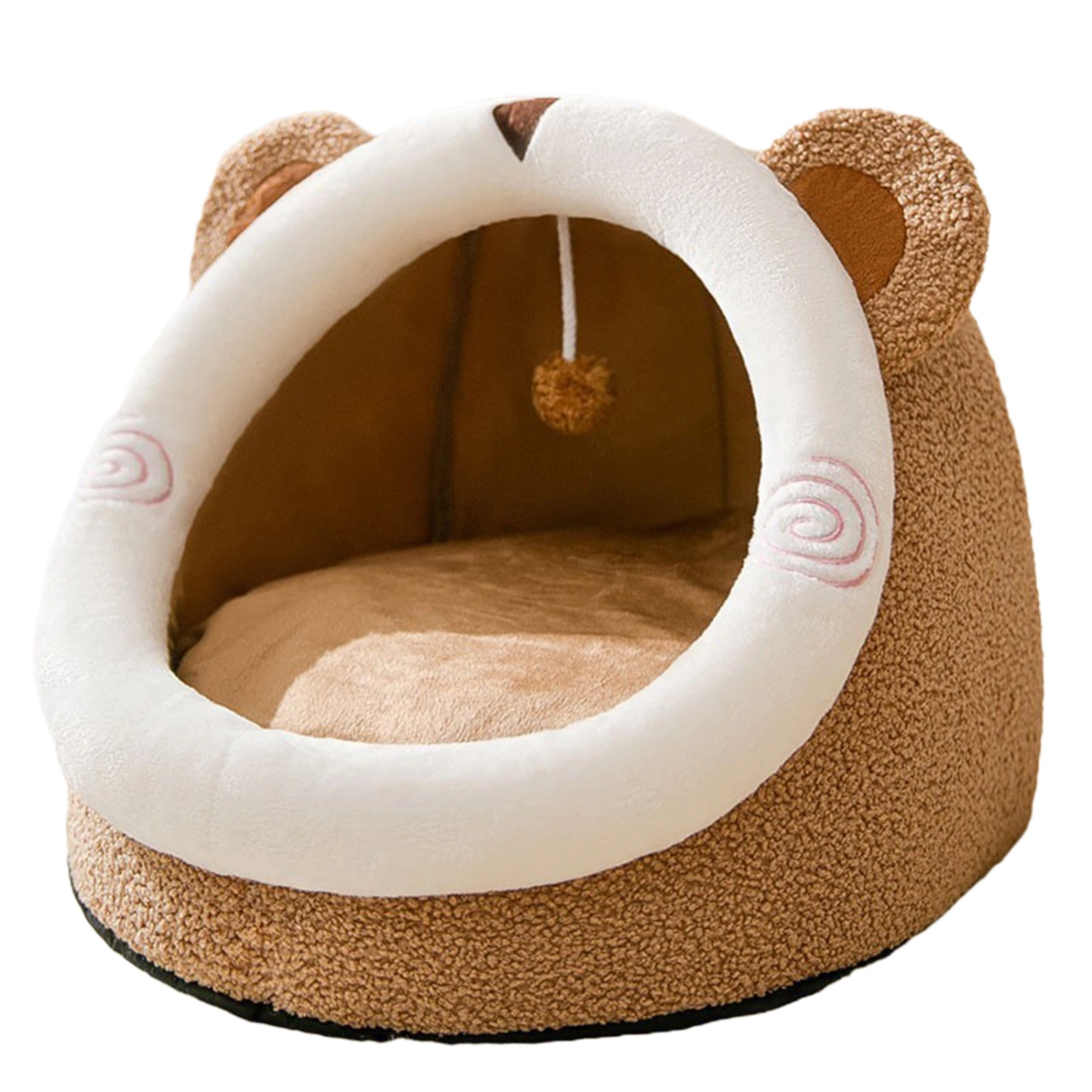Cozy Pet Bed House, Indoor/Outdoor Pet House, Bear Sleeping Nest