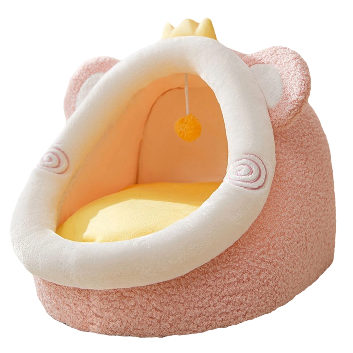 Cozy Pet Bed House, Indoor/Outdoor Pet House, Bear Sleeping Nest