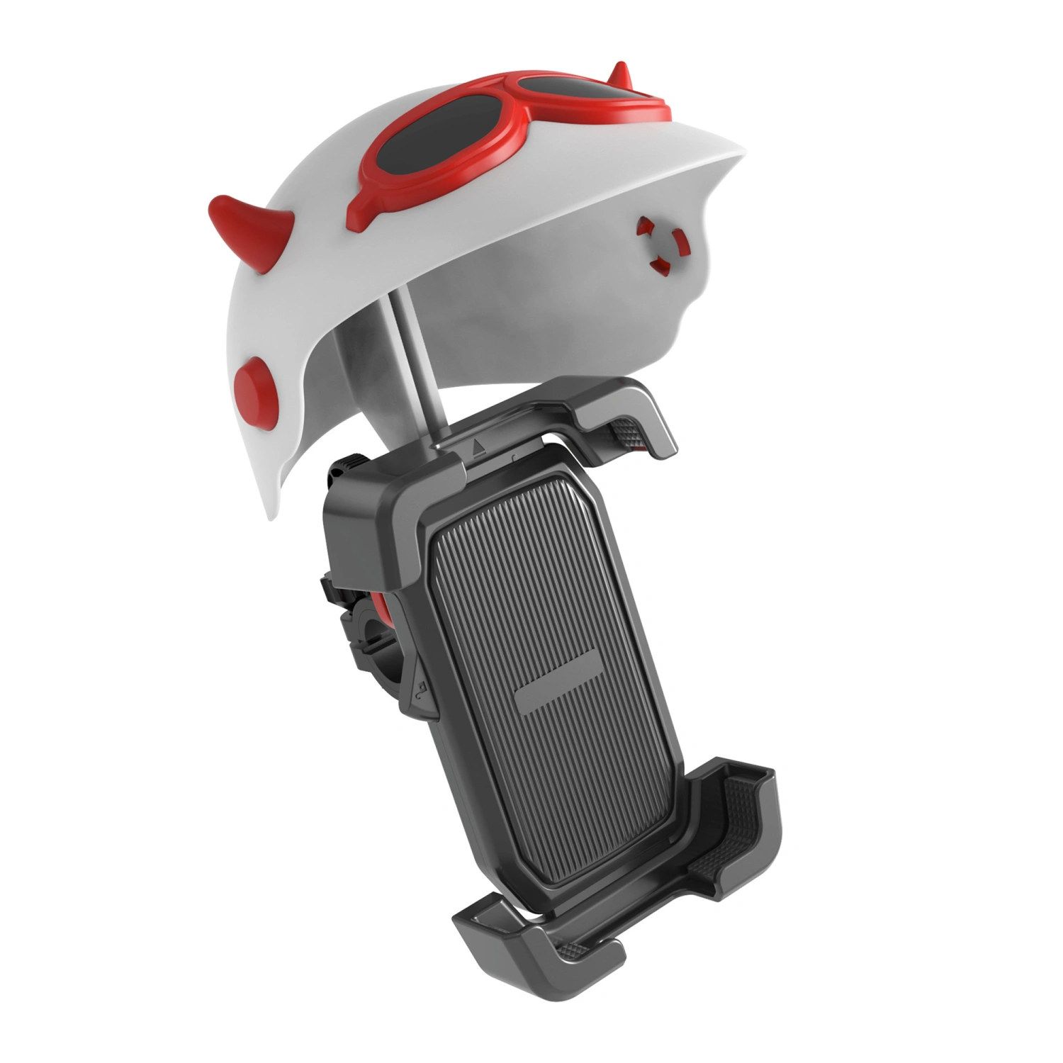 Rotatable Phone Holder with Mini Helmet Motorcycle Phone Clamp Clip