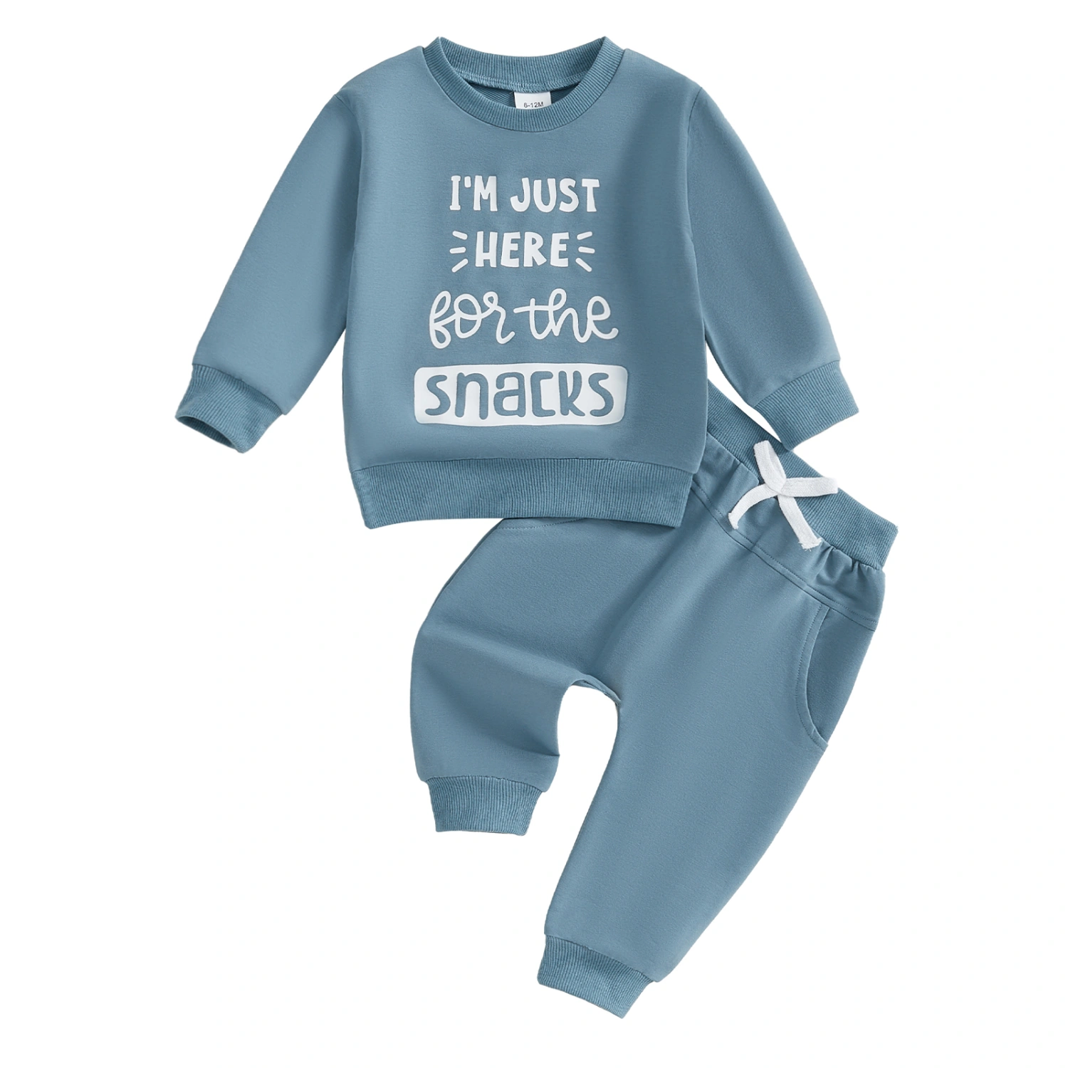 Toddler Boys Fall Outfits Letter Print Sweatshirts and Long Pants Set