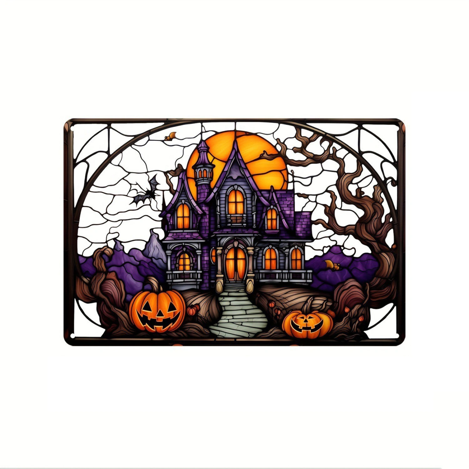 Halloween Acrylic Hanging Ornaments Hauted House Castle Decorations