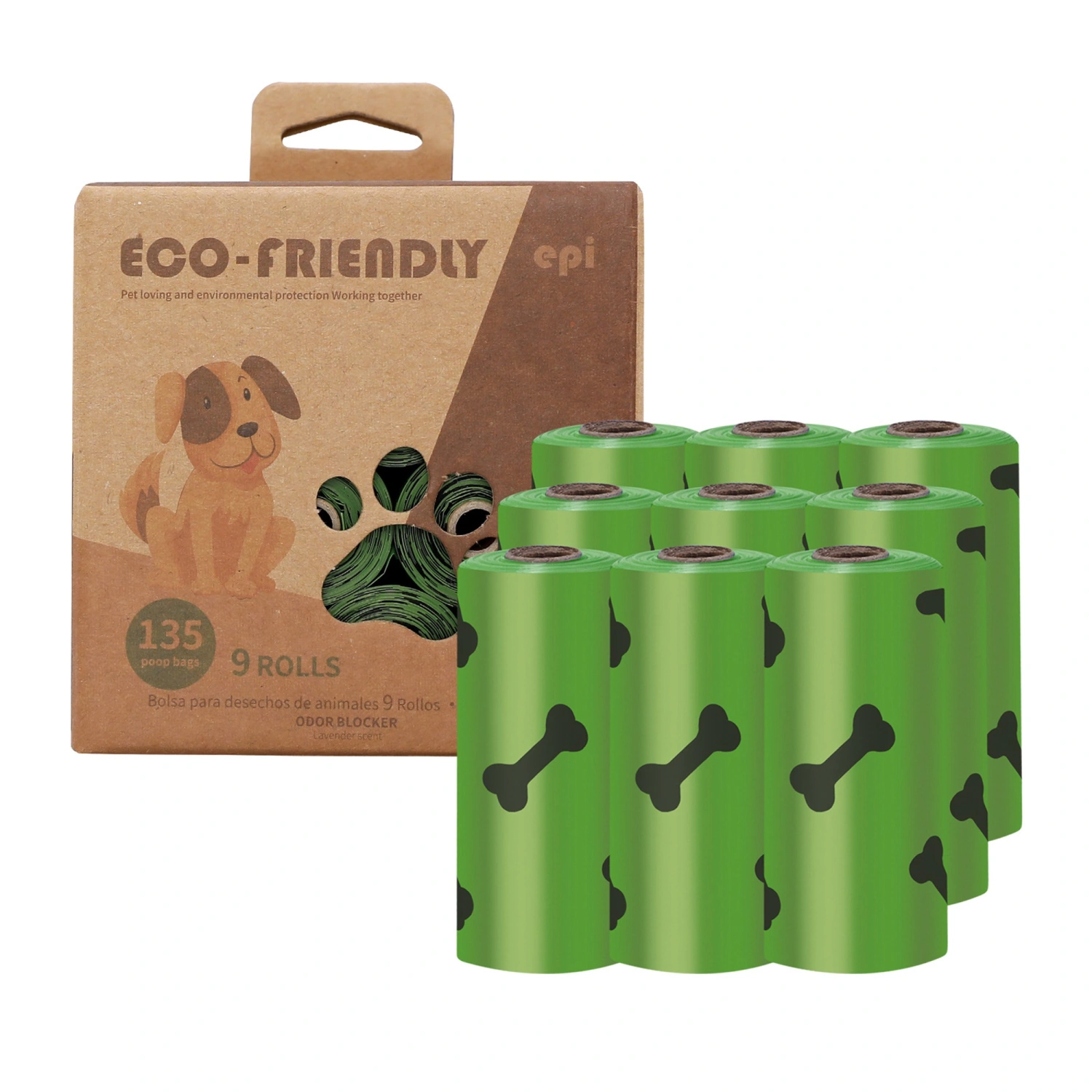Dog Poop Bag Holder Set, Portable Poop Bag Dispenser with Poop Bags
