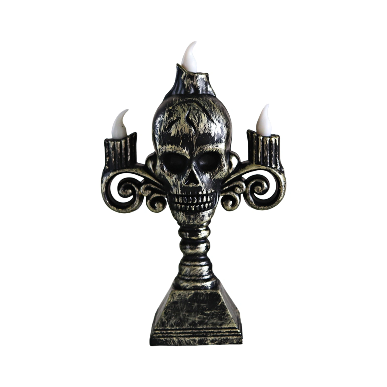 Halloween Skull Candle Lights Vintage Skull Flameless LED Candles