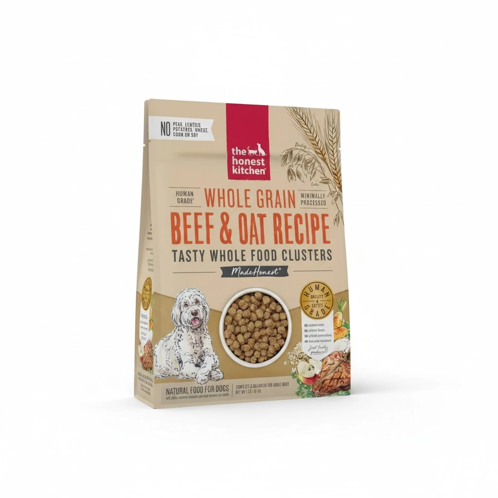 The Honest Kitchen Whole Food Clusters Whole Grain Beef & Oat Dry Dog Food, 1 lb Bag