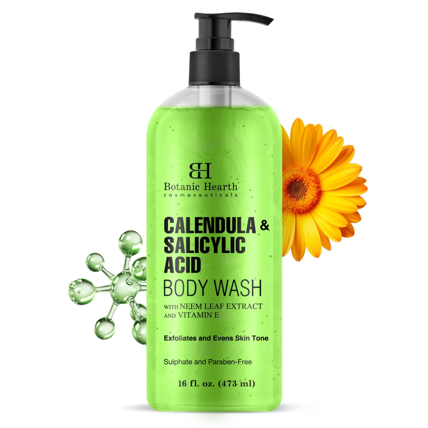 Botanic Hearth Calendula and Salicylic Acid Body Wash 16 fl oz