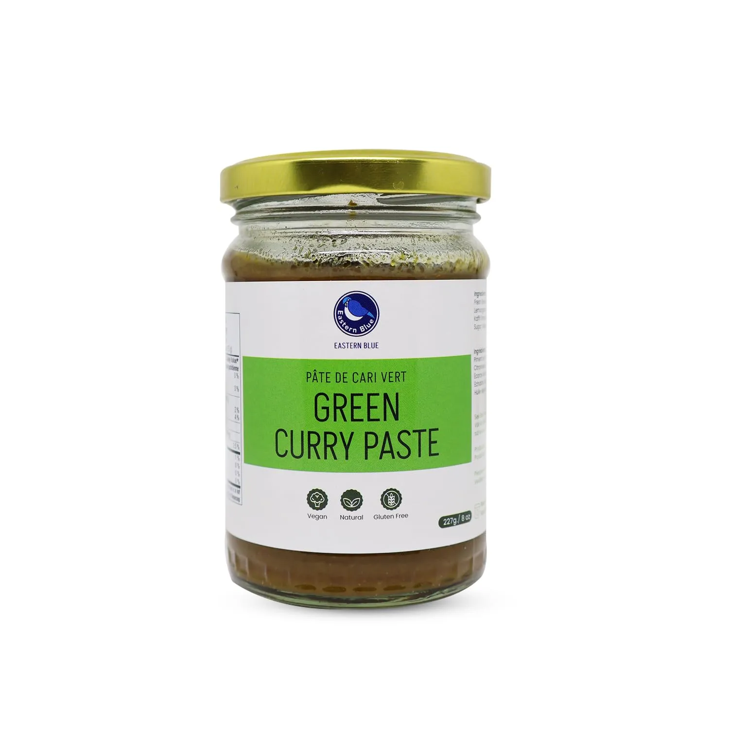 Eastern Blue Thai Curry Paste - Thai Green Curry Paste 8 Oz | Ready to Eat Authentic Thai Curry Sauce for Tasty Dishes and Curries | Vegan, Gluten Free & Nuts Free Green Curry Paste | 227g