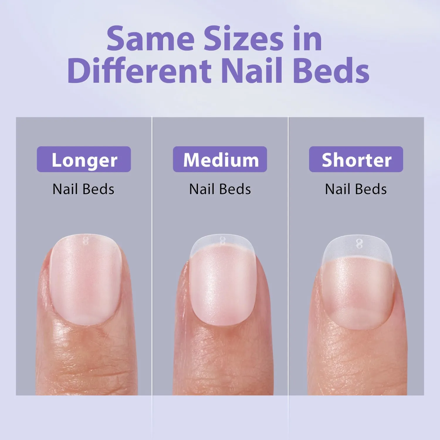 BTArtbox Extra Short Square Nail Tips - Short Squoval Gel Nail Tips, Natural Fake Nails with Tip Primer Cover, Pre-shaped Upgrade Matte Full Cover Nail Tips for Home DIY Nail Salon