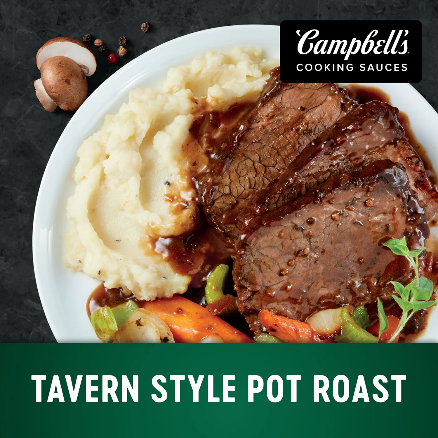 Campbell’s Cooking Sauces, Tavern Style Pot Roast, 13 Oz Pouch