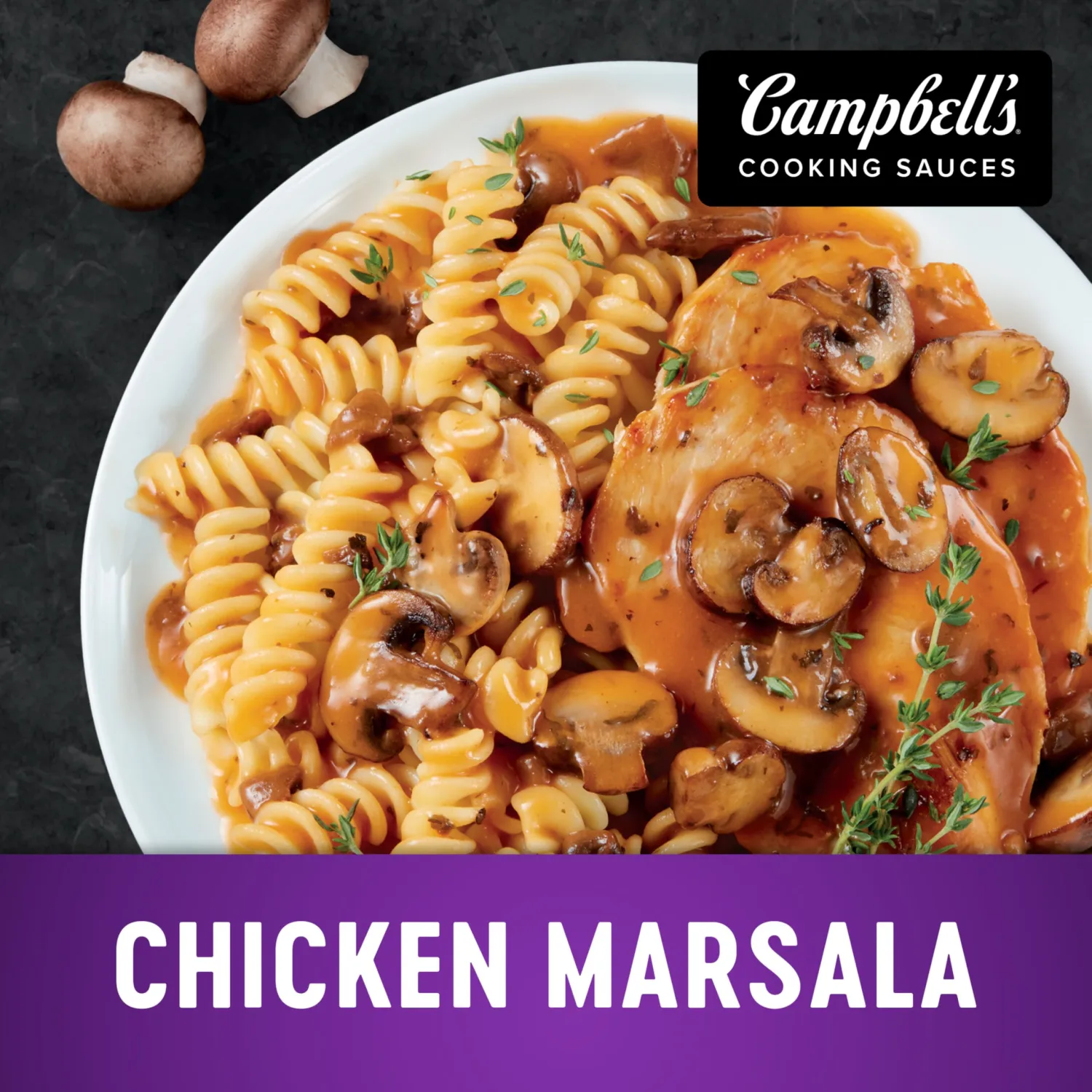 Campbell's Cooking Sauces, Savory Marsala, 11 Oz Pouch
