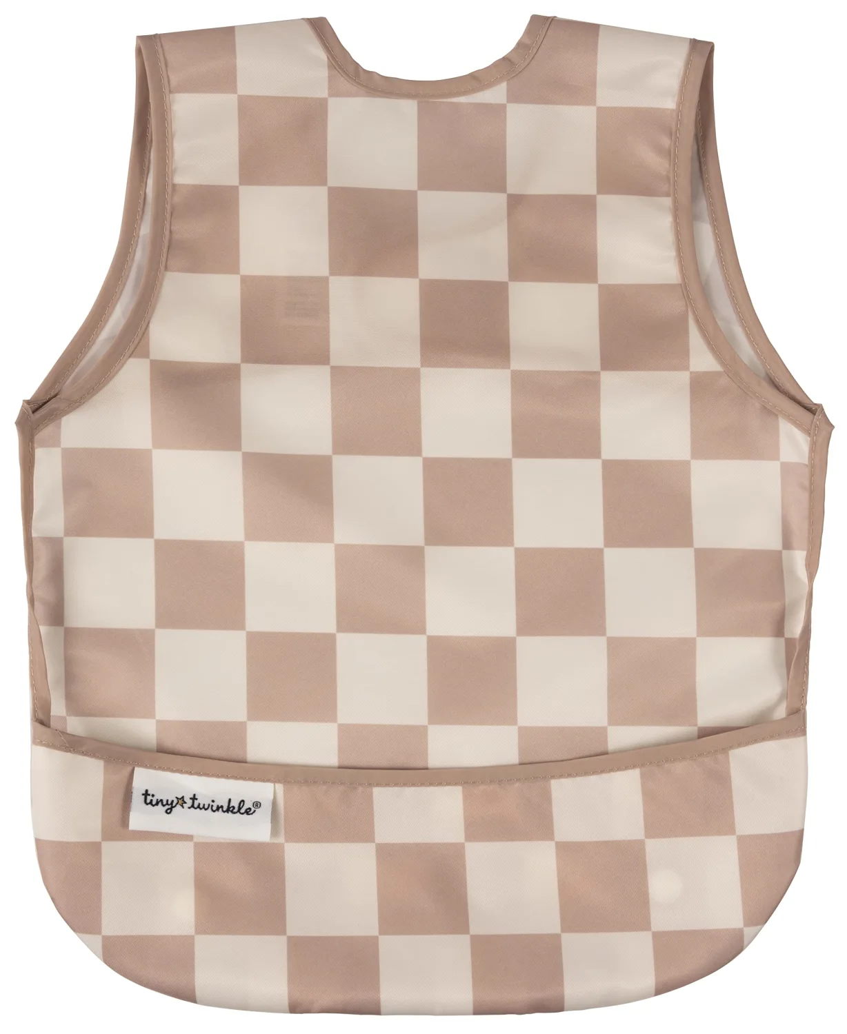 Tiny Twinkle Mess Proof Baby Bib - Waterproof Toddler and Baby Apron Bib - Machine Washable - PFAS and BPA Free