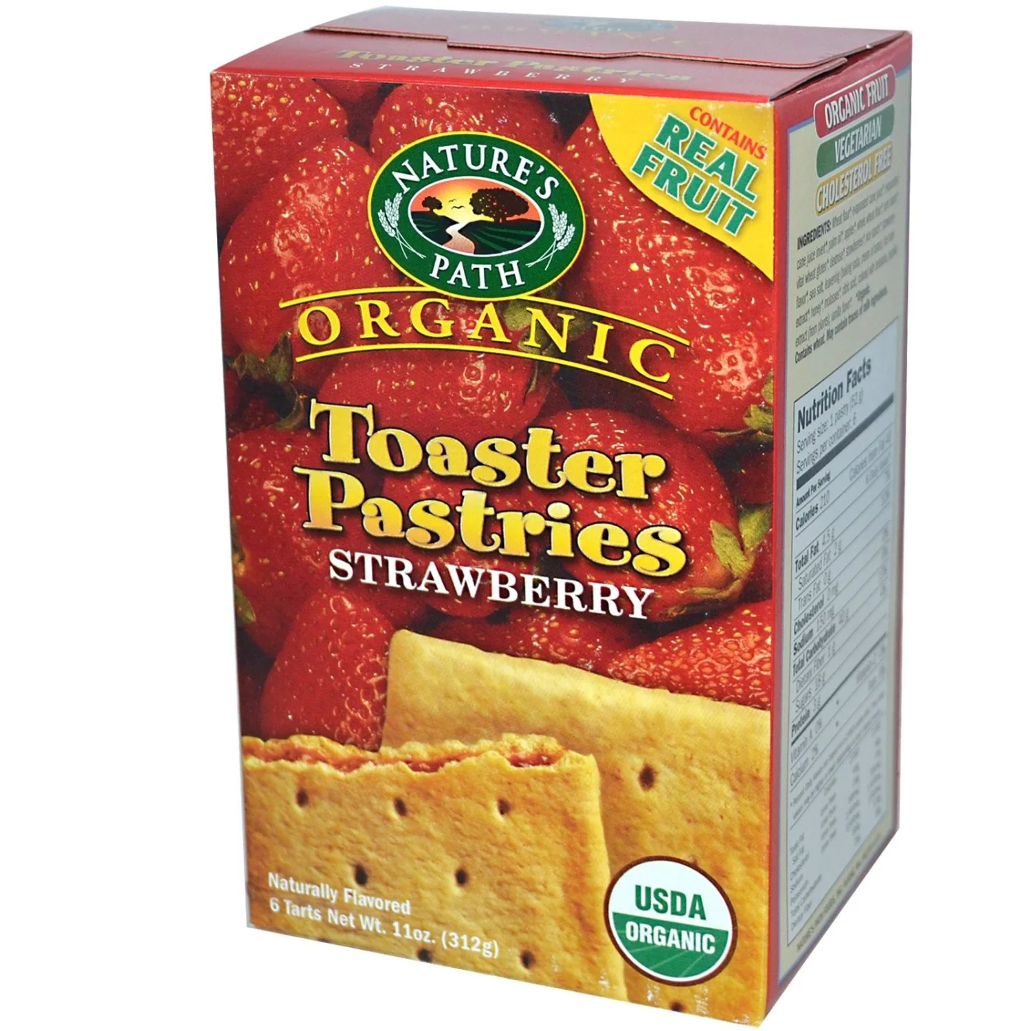 Nature's Path Toaster Pastries, Strawberry Un-Frosted, 6 ct