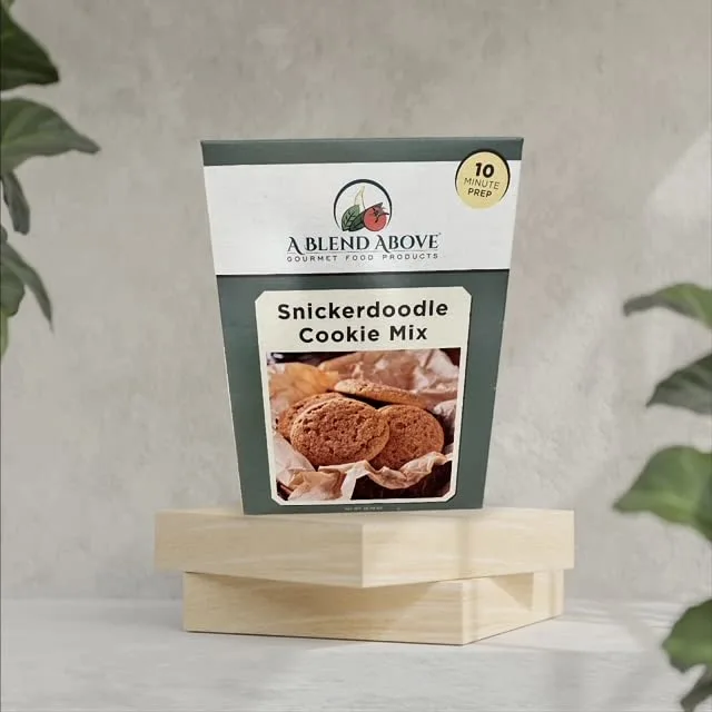 A Blend Above Snickerdoodle Cookie Mix, Homemade Delights: Snickerdoodle Cookie Mix, Sweet Cinnamon Surprise, Easy to Make, 10 Minute Prep, Makes 36 Cookies, Delicious With Every Bite