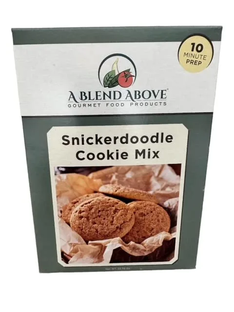 A Blend Above Snickerdoodle Cookie Mix, Homemade Delights: Snickerdoodle Cookie Mix, Sweet Cinnamon Surprise, Easy to Make, 10 Minute Prep, Makes 36 Cookies, Delicious With Every Bite