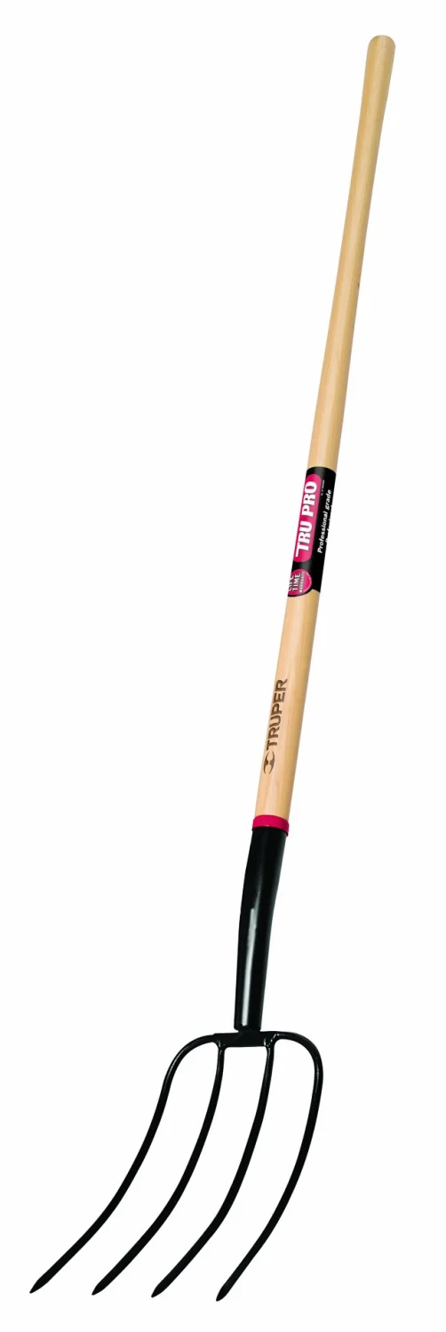 Truper 30311 Tru Pro 54-Inch Manure Fork 4-Tine, Ash Handle