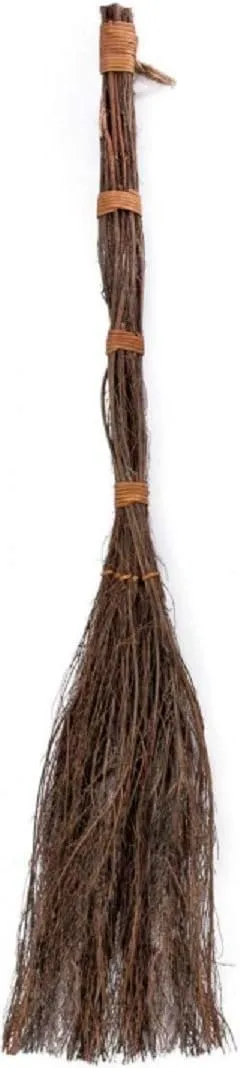 Highly Scented Cinnamon Broom - 36 inch Heather Broom Stick with Rope Loop for Easy Hanging - Traditional and Rustic Kitchen Decor, Witchy Home Decor for Halloween and Holiday Decorations