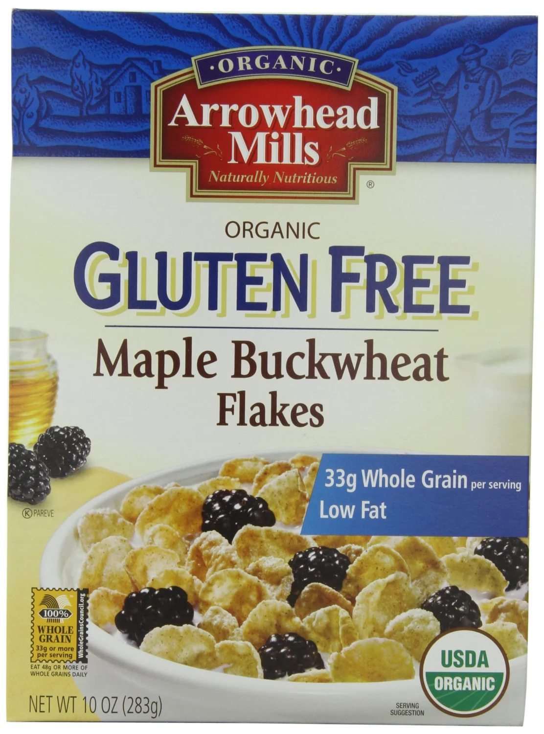 Organic Gluten Free Maple Buckwheat Flakes 10 Ounces (Case of 12)