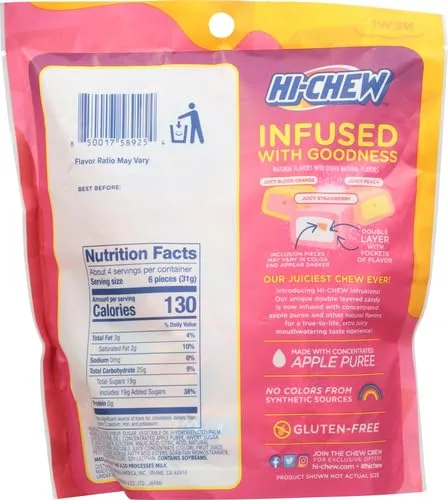 Hi-Chew Stand Up Pouch Infrusions 4.24oz