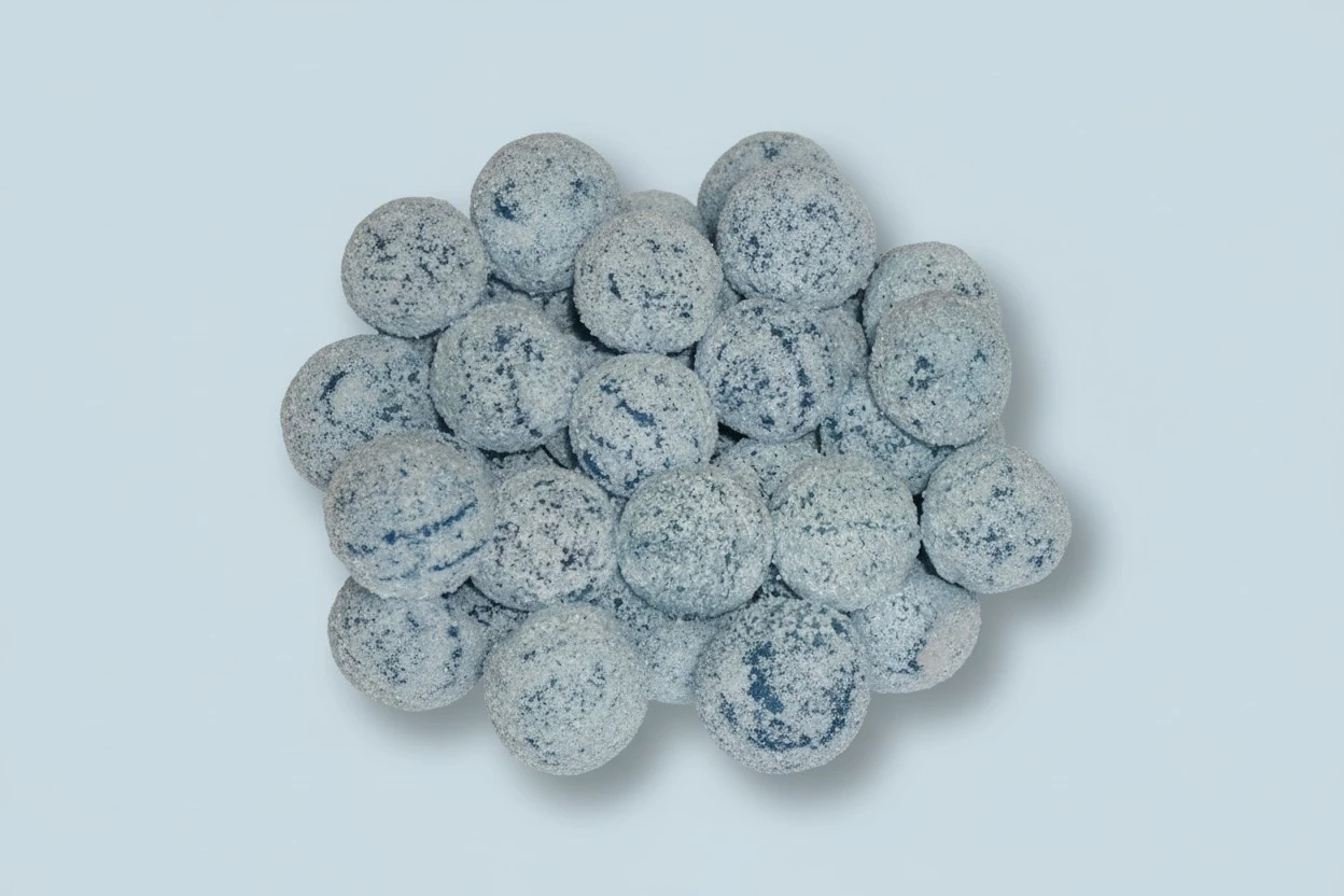Mega Sour Raspberry Bombs 250 gram bag (1/4 kilo) by Barnetts