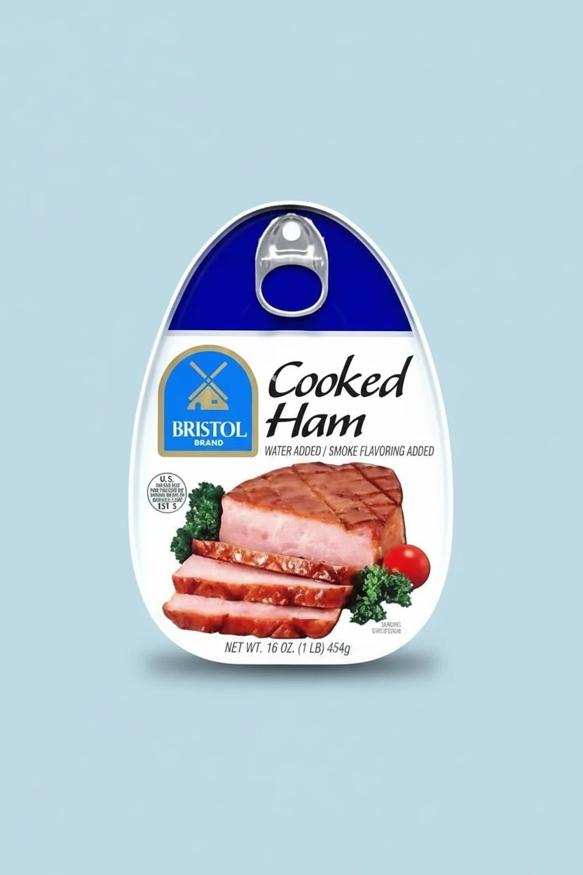 BRISTOL HAM COOKED CANNED 16 OZ