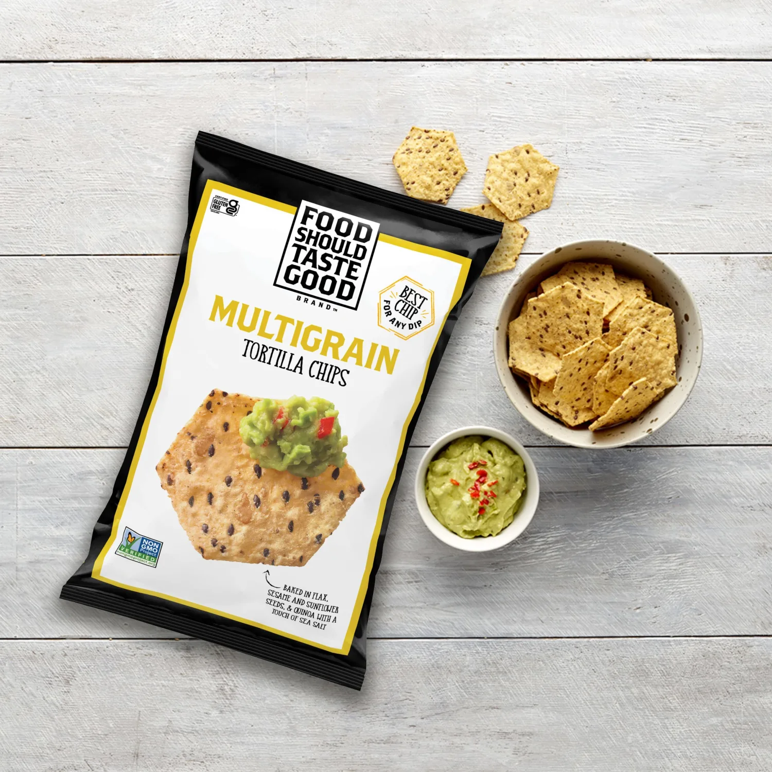 Food Should Taste Good Multigrain Tortilla Chips, 5.5 Oz