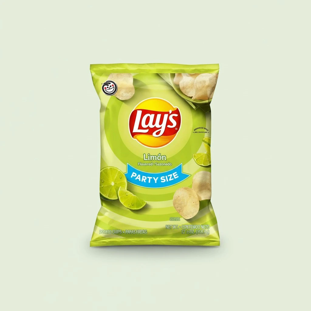 Lay's Potato Chips Limon, 12.5 Oz