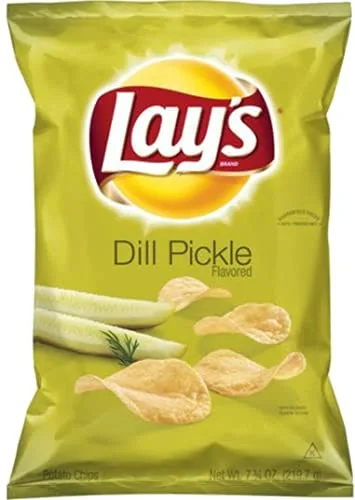 LAY'S® Dill Pickle Flavored Potato Chips, 1.5 ounce bags (Pack of 8)