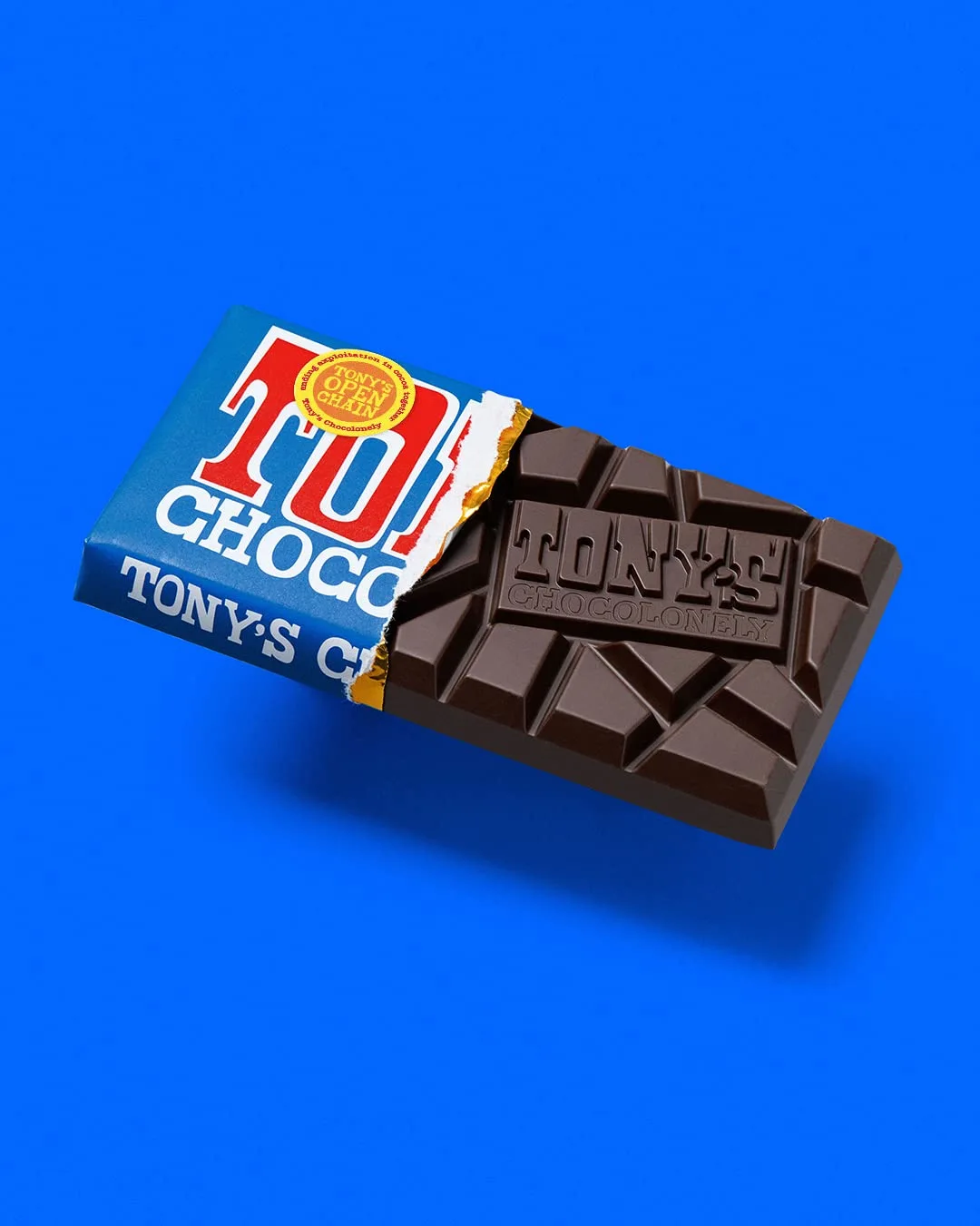 Tony's Chocolonely - 70% Dark Chocolate Bar - Belgium Chocolate, No Artificial Flavoring, Fairtrade & B Corp Certified - 6.35 Oz