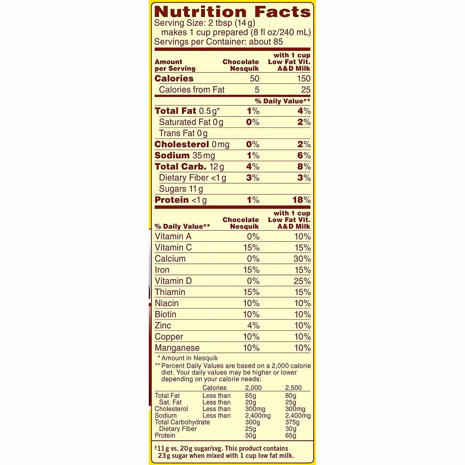 Nestle Nesquik Chocolate-Flavored Powder (2.61 lb.) - Flavor of your choice 1