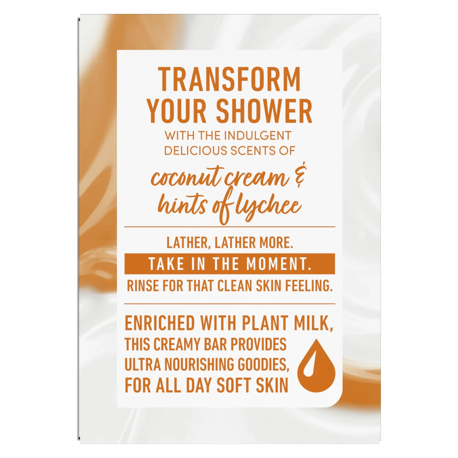 Dove Plant Milk Cleansing Bar Soap Coconut Milk & Sugar Lychee Smooth Revitalizer 4 Count for Moisturized Skin Gentle Cleanser, No Sulfate Cleansers or Parabens, 98% Biodegradable Formula 5 oz