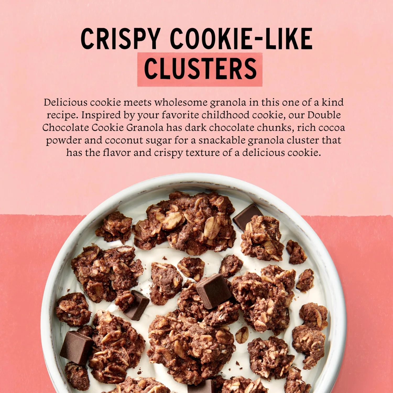 Purely Elizabeth Cookie Granola, Double Chocolate, Gluten-Free, Non-GMO (11oz Bag)