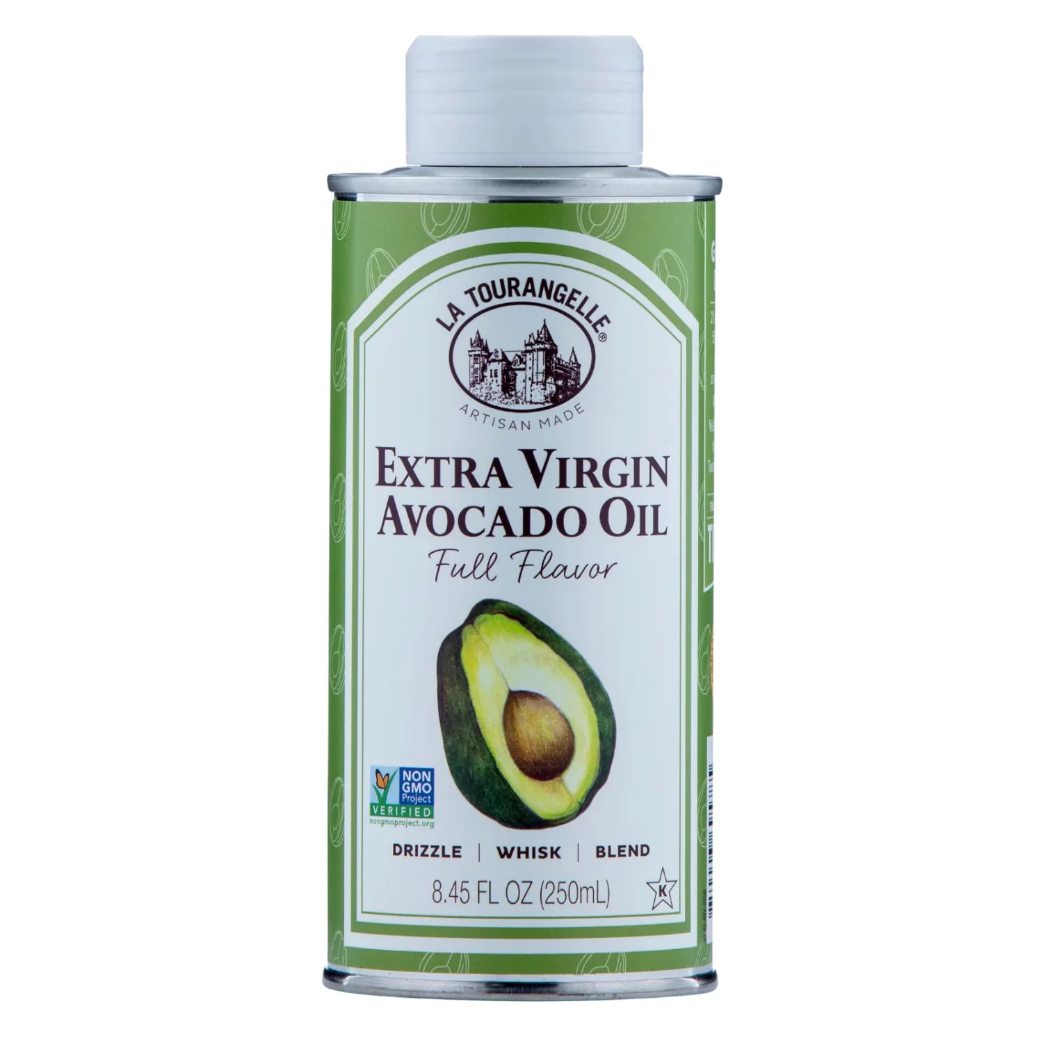 La Tourangelle, Extra Virgin Avocado Oil, Full Flavor from Premium Avocados, Medium Heat, 8.45 Fl Oz