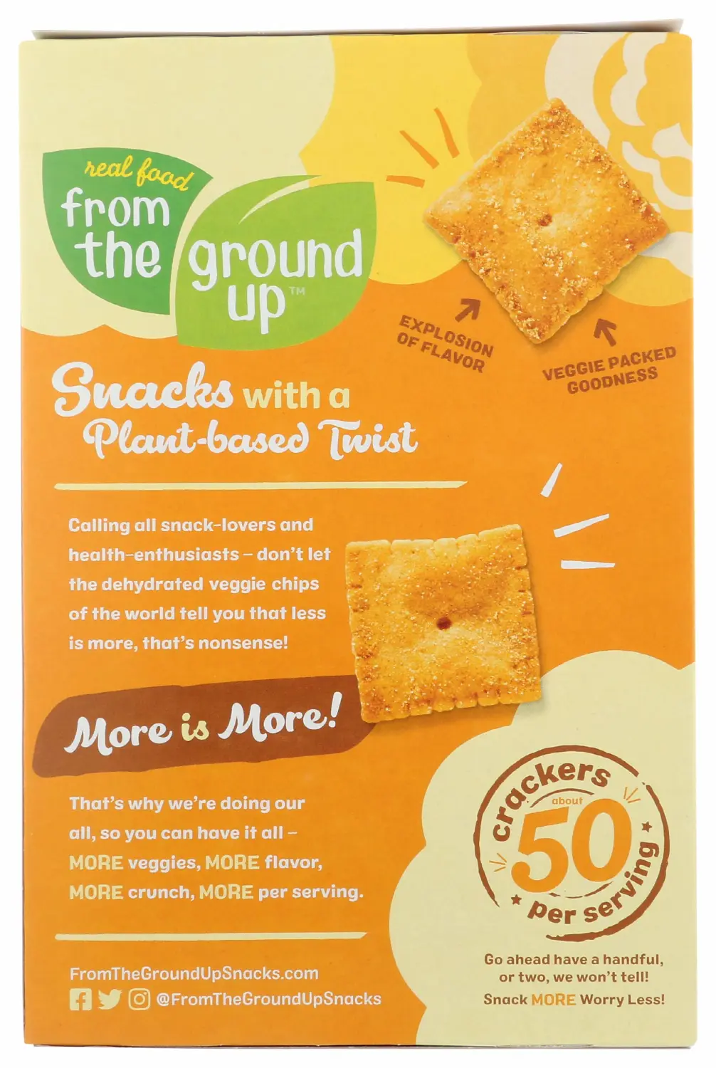 From the Ground Up - Cauliflower Crackers Cheddar - 4 oz.