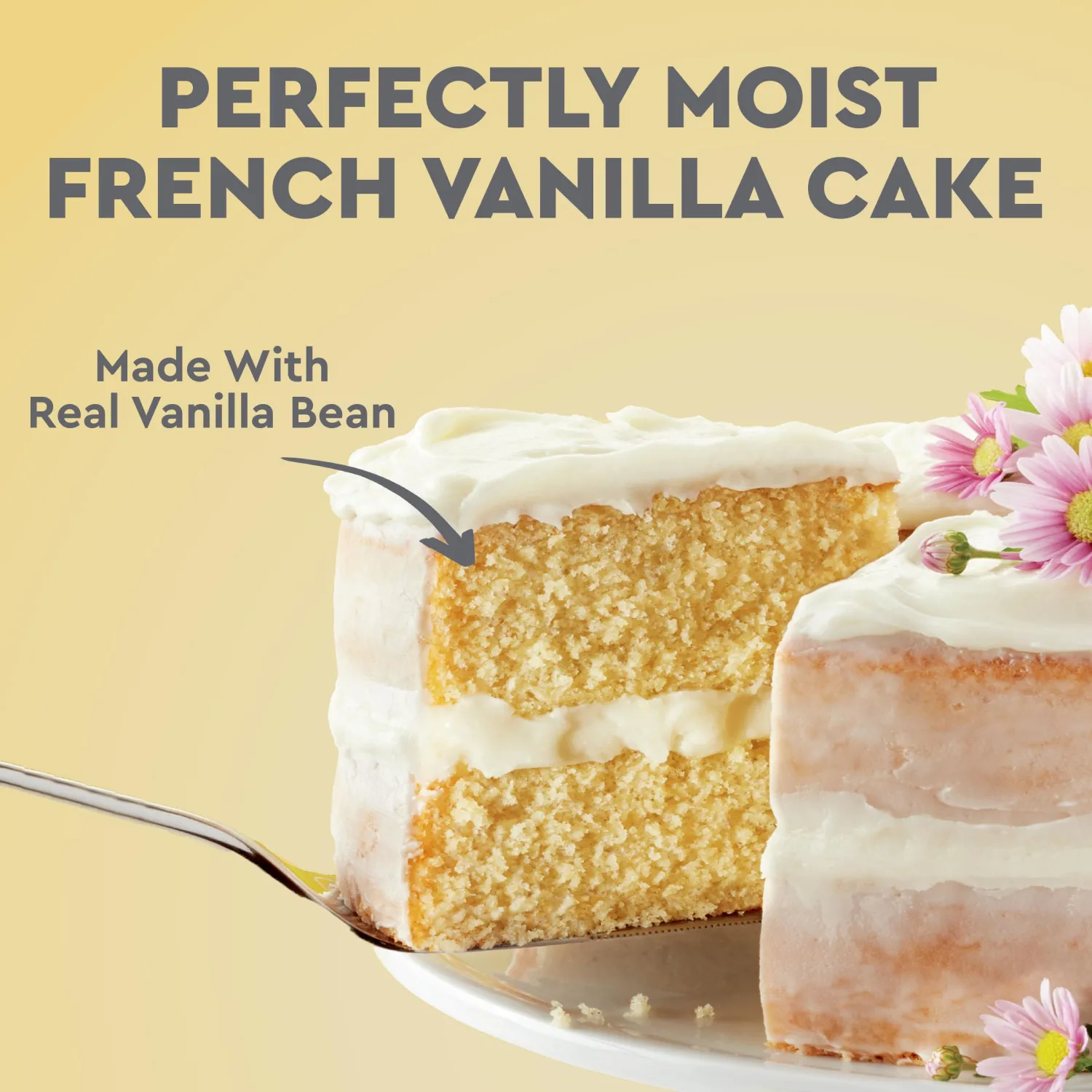 Duncan Hines Signature Perfectly Moist French Vanilla Cake Mix, 15.25 oz
