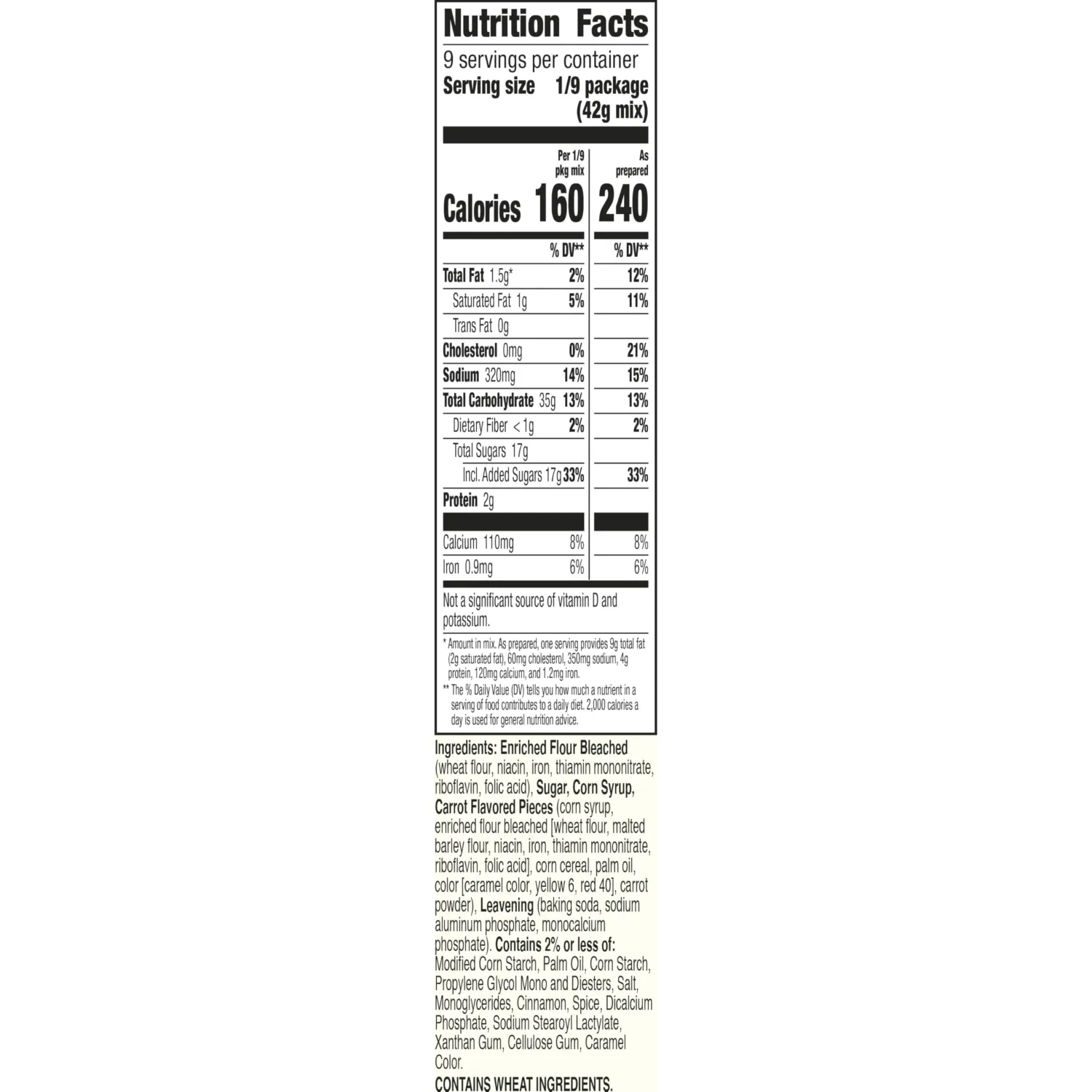 Betty Crocker Delights Super Moist Carrot Cake Mix, 13.25 oz