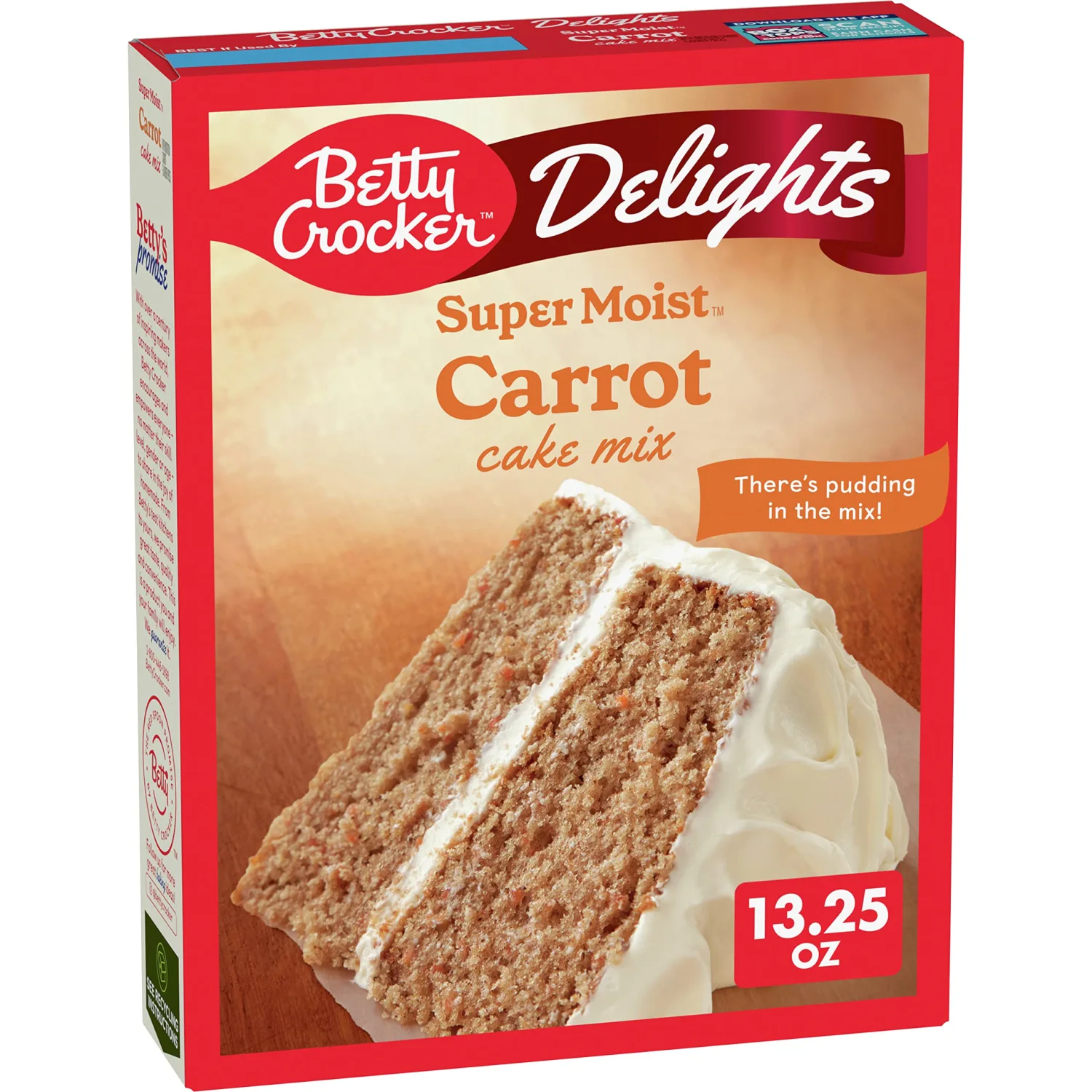 Betty Crocker Delights Super Moist Carrot Cake Mix, 13.25 oz