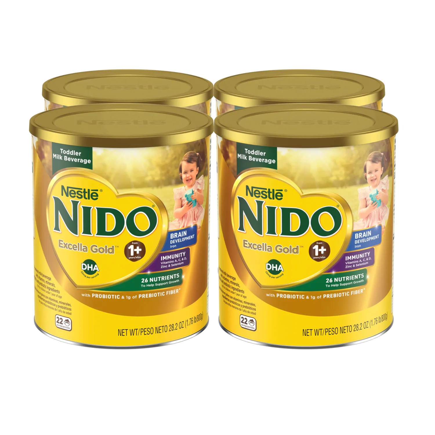 Nestle Nido Excella Gold Original Milk Powder 4 Pack Of 800G