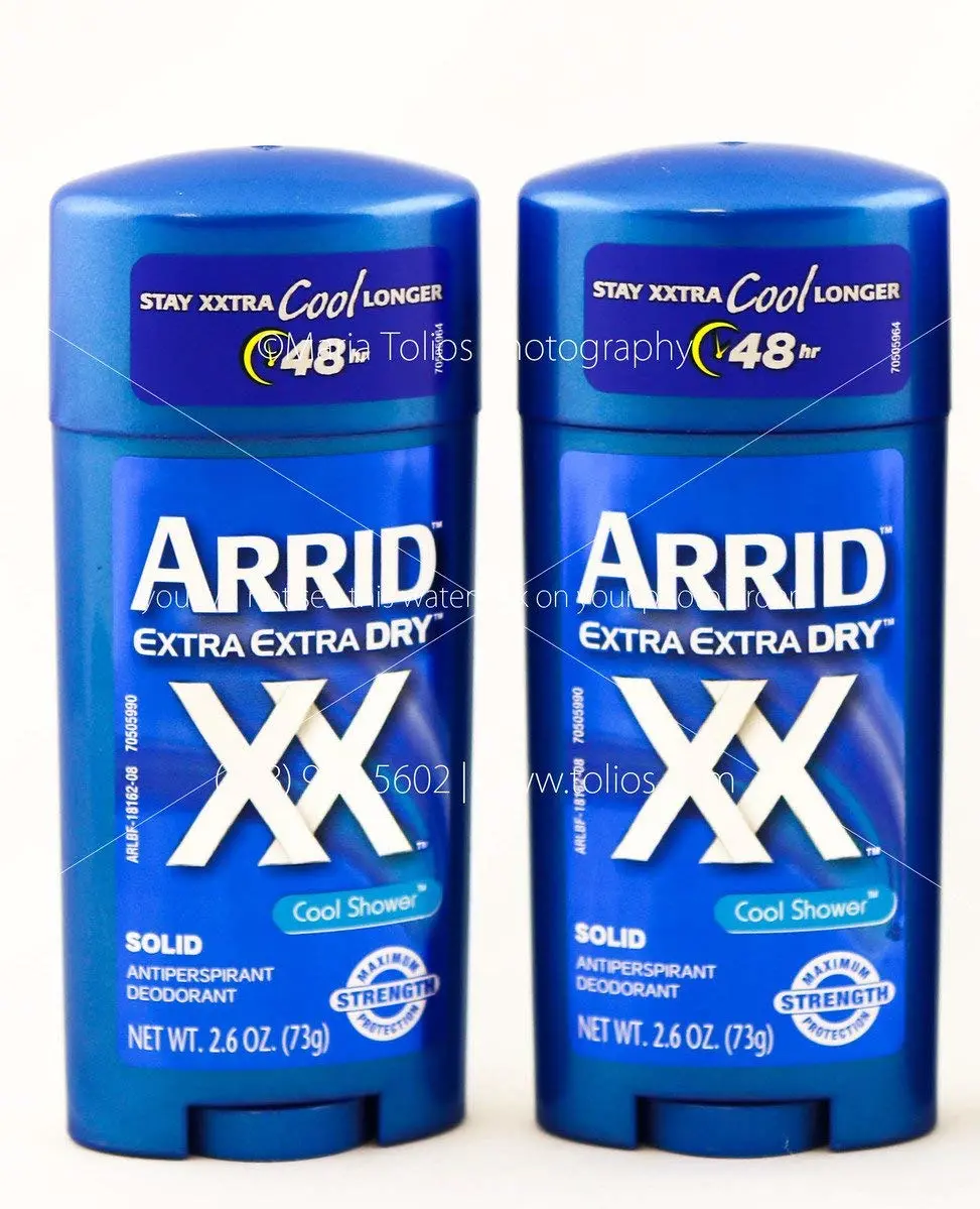 Arrid Deodorant 2.6 Ounce Solid Xx Cool Shower (76ml) (2 Pack)