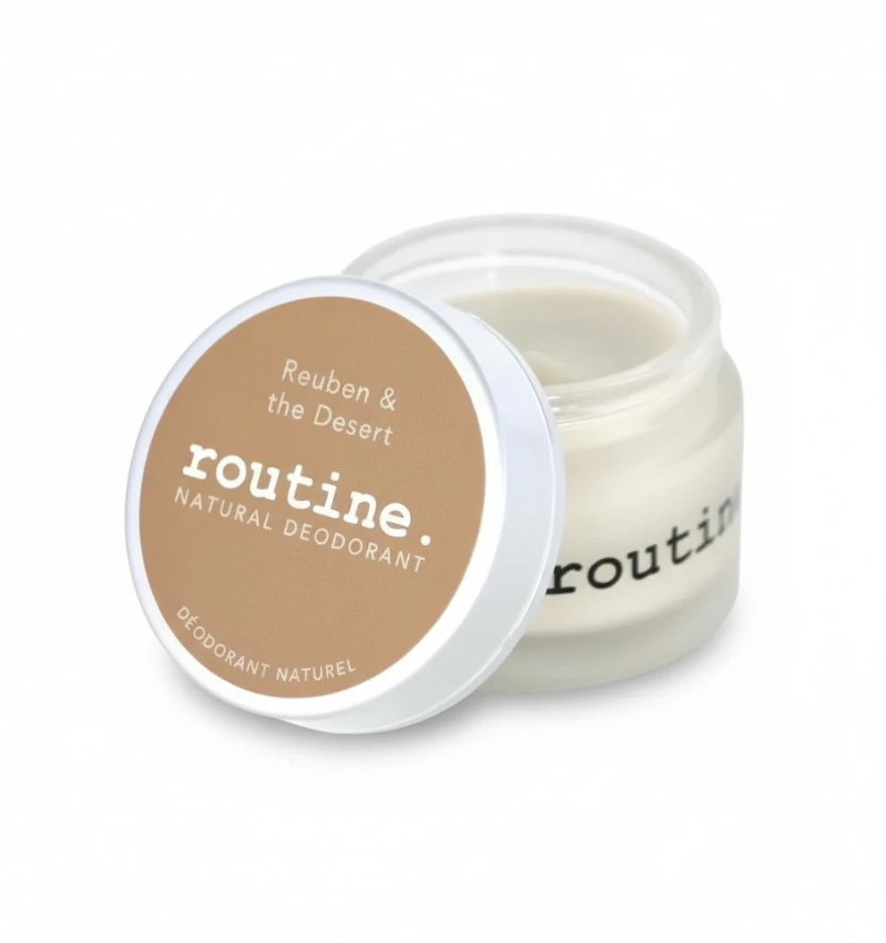 Routine Natural Deodorant Reuben & The Desert Deo Jar | 2 Fluid Oz. - Extra Sensitive Skin Formula | Aluminum Free Natural Deodorant For Women & Men (Cream Jar Formula)