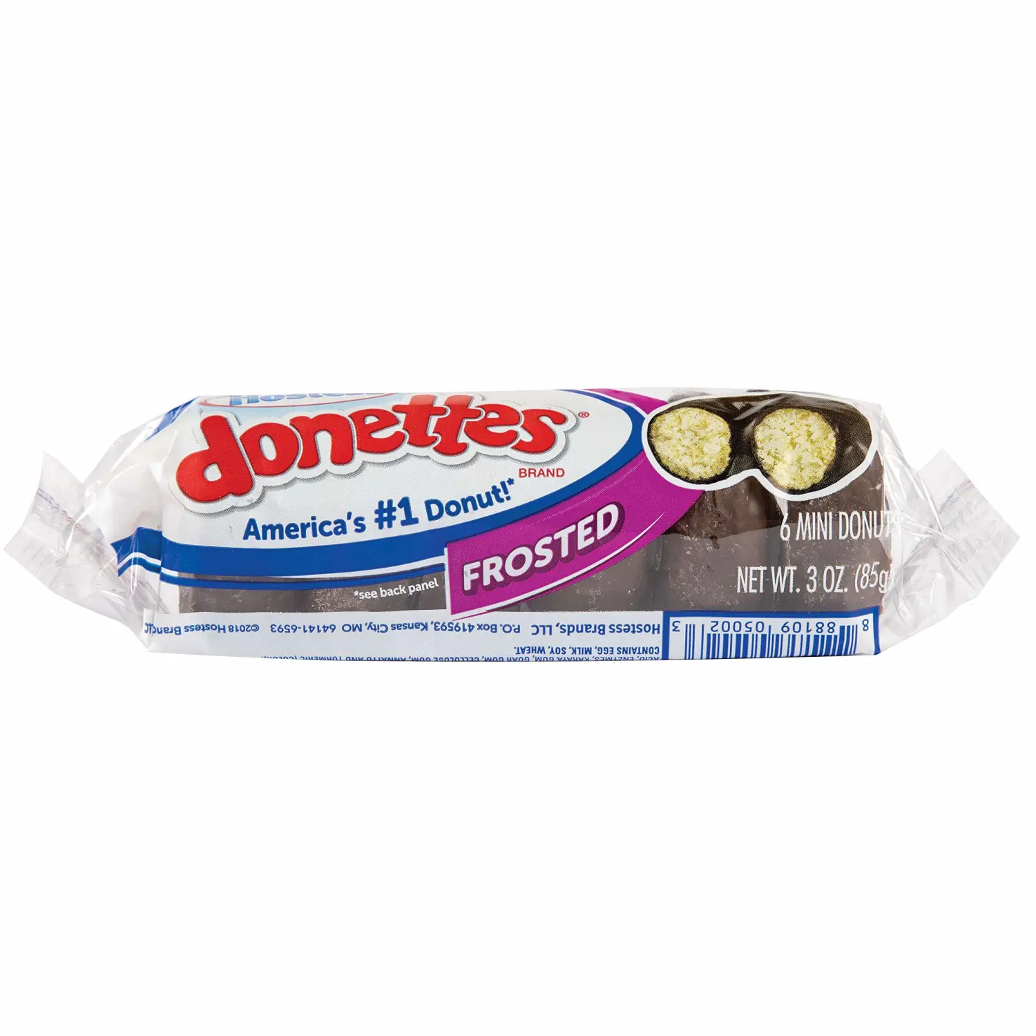 Hostess Donettes Mini Donuts, Frosted, 3 Ounce, 10 Count