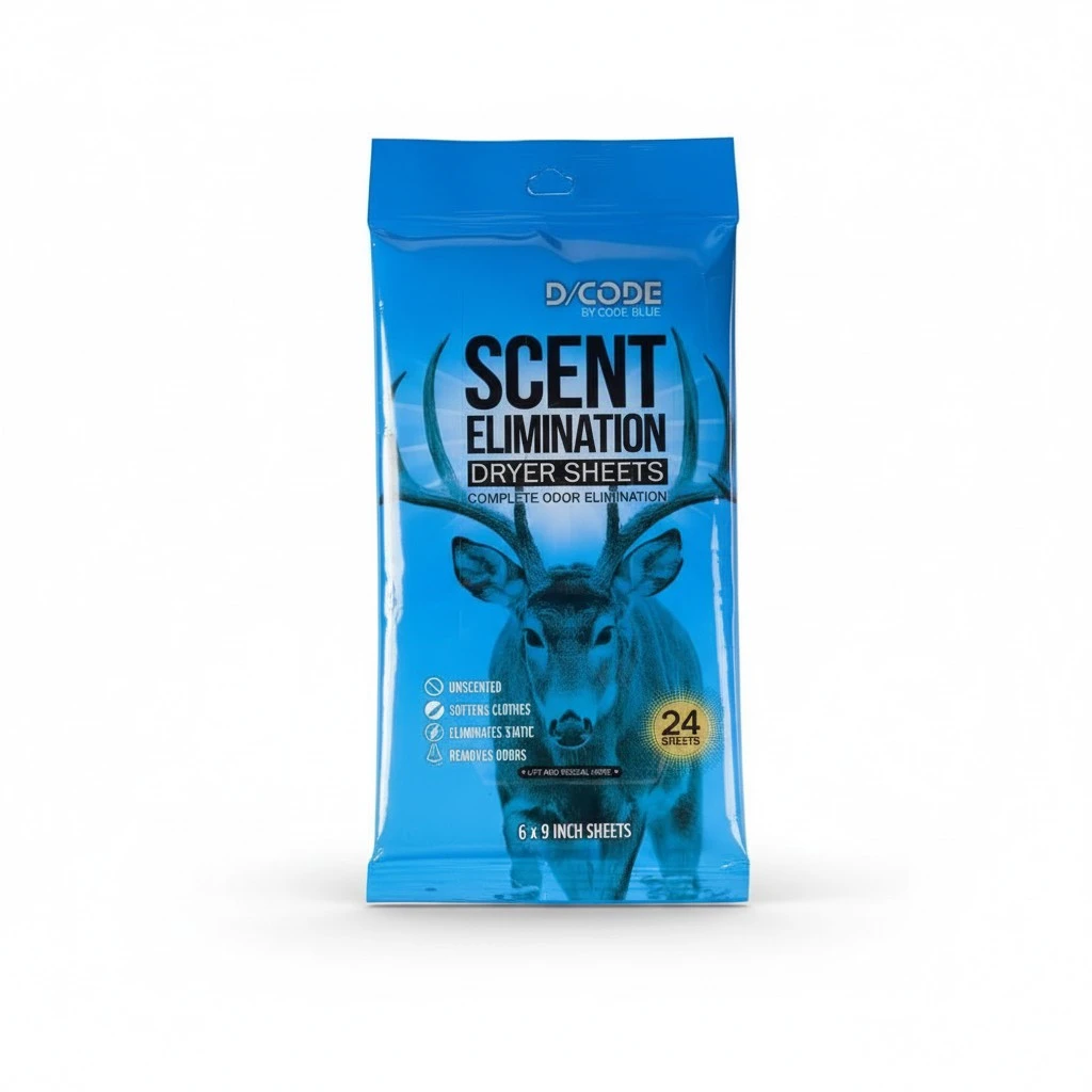 D/CODE by Code Blue Scent Elimination Dryer Sheets, Unscented, 24 Sheets
