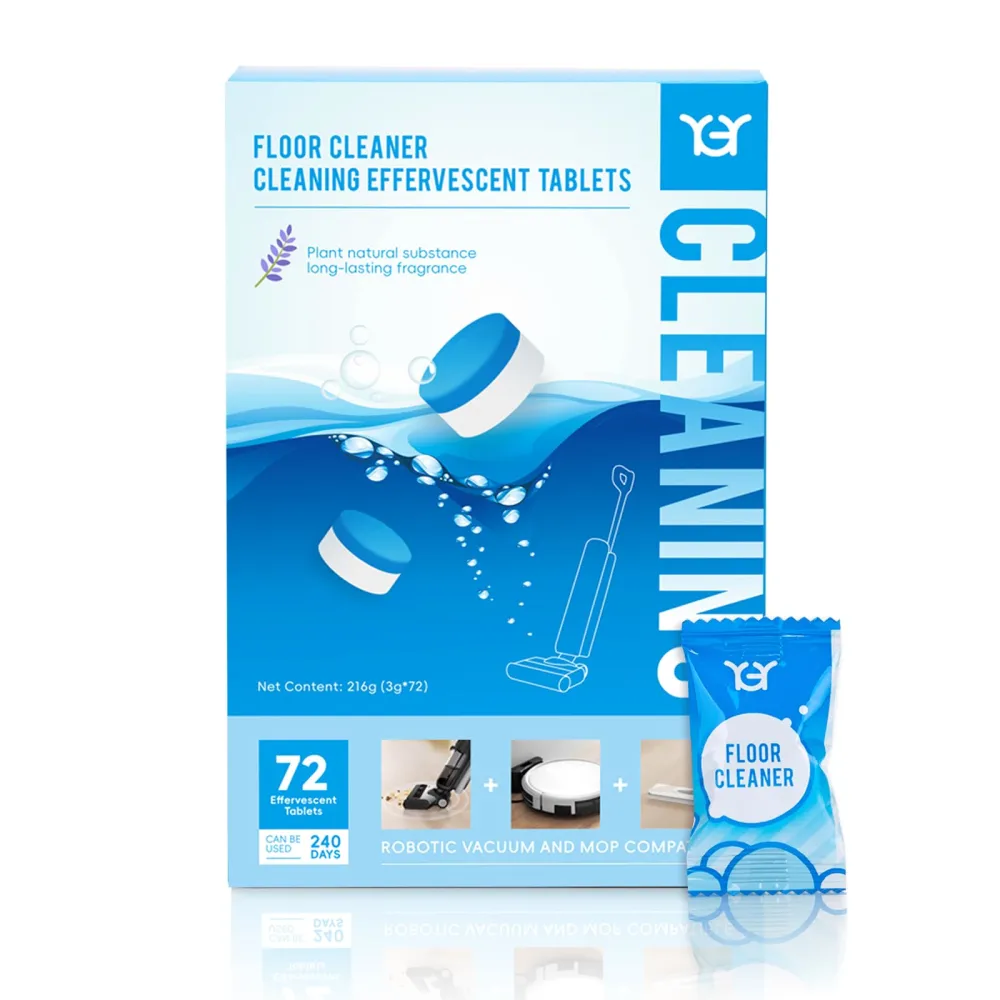 YGY Floor Cleaning Tablets,Compitable with Tineco Cleaning Solution|Clean Machine and Floor 2 in1-Getting Rid of Machine Odors|Cleaning Tablets are Easy and Safe to Use，72 pack