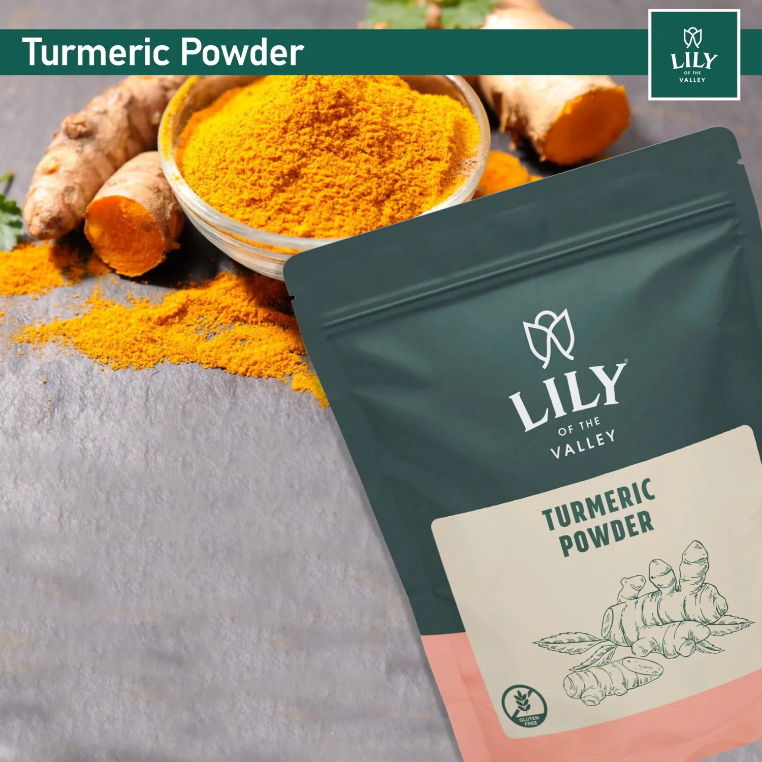 Turmeric Root Powder - Ground Curcumin Powder - 100% Raw from India - Great for Cooking, Baking & Latte - Vegan & Gluten-Free - Packed in Resealable Pouch (4oz, 113g)