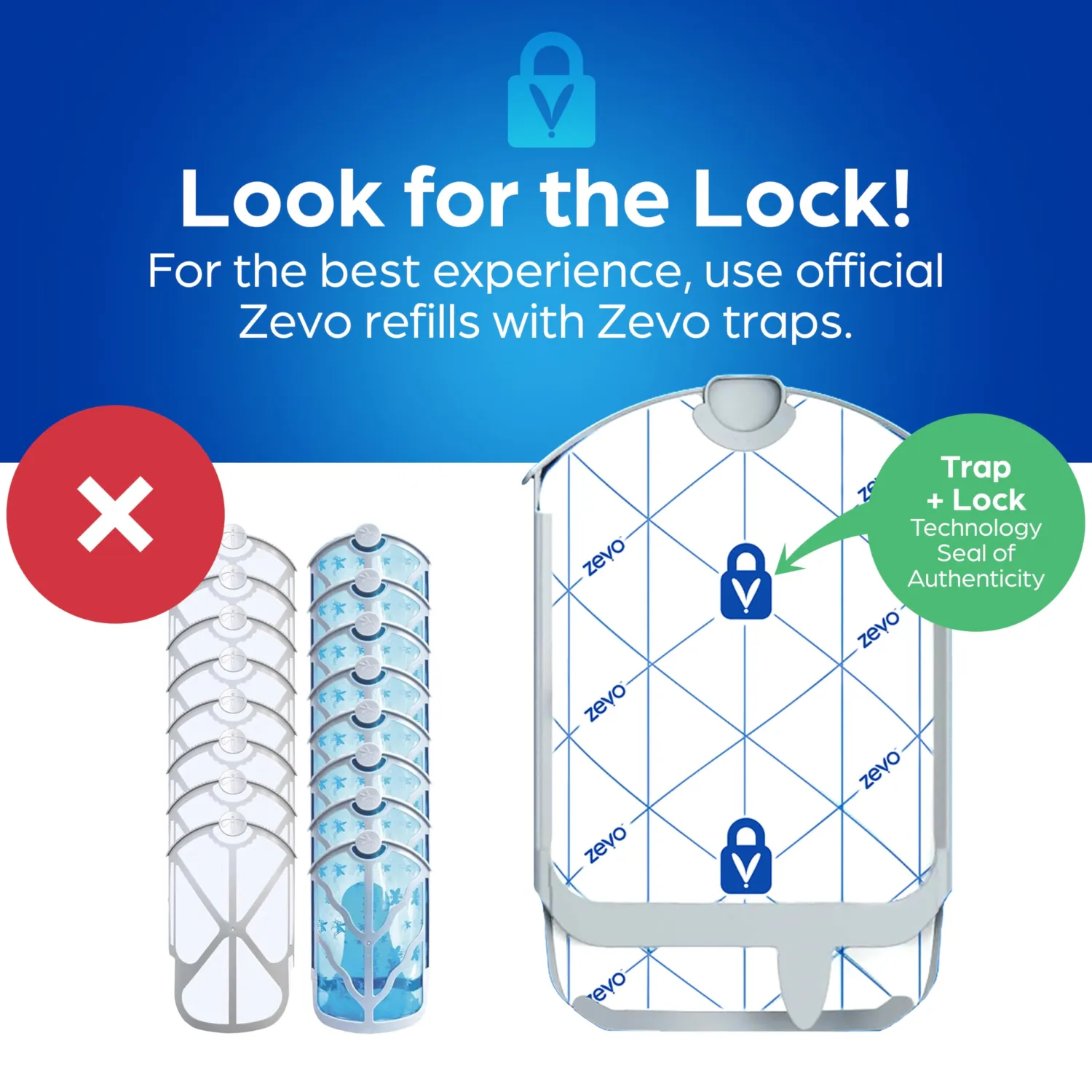 ZEVO Flying Insect Refills for Indoor Light Trap: 8 Light Trap Refill Cartridges Capture Fruit Flies, Gnats and Houseflies (8 Cartridges)