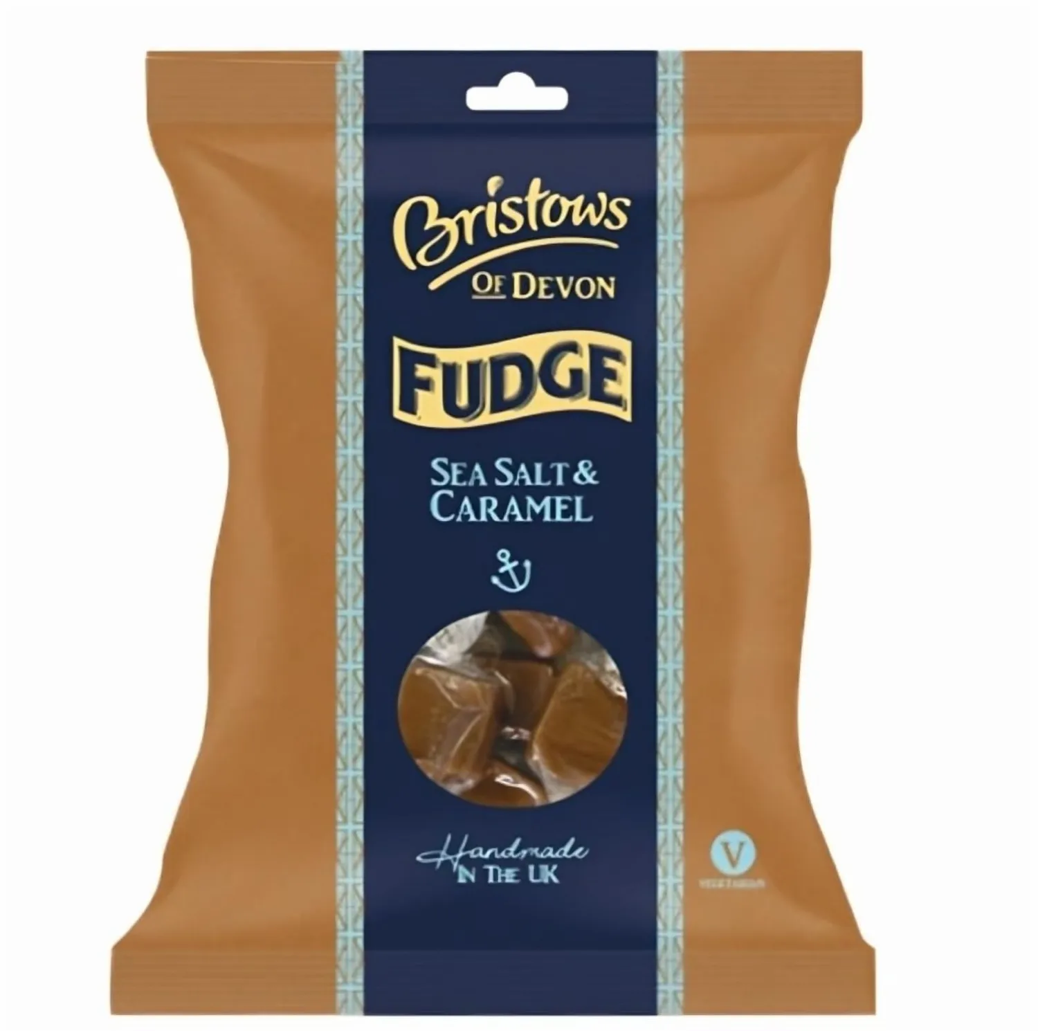 Bristows Sea Salt & Caramel Fudge Bars | Delicious Flavor Combination of Sweet & Savory | Individually Wrapped for Freshness | Handmade in the UK | 5.29 Oz/150g (Pack of 1)