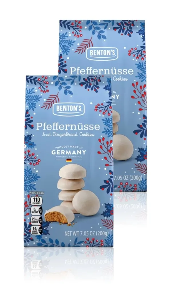 Benton’s Cookies (Pack of 2, Pfeffernüsse Iced Gingerbread)