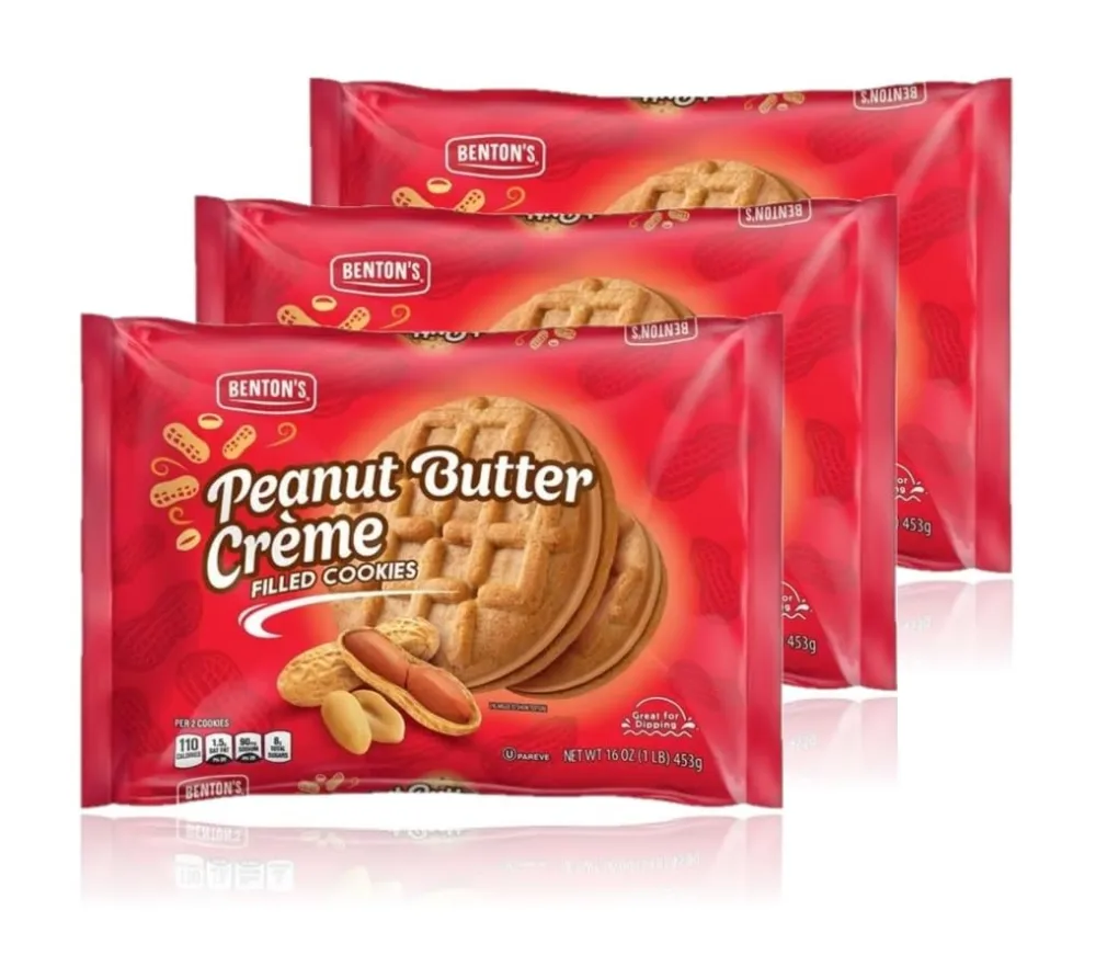 Benton’s Cookies (Pack of 3, Peanut Butter Crème)