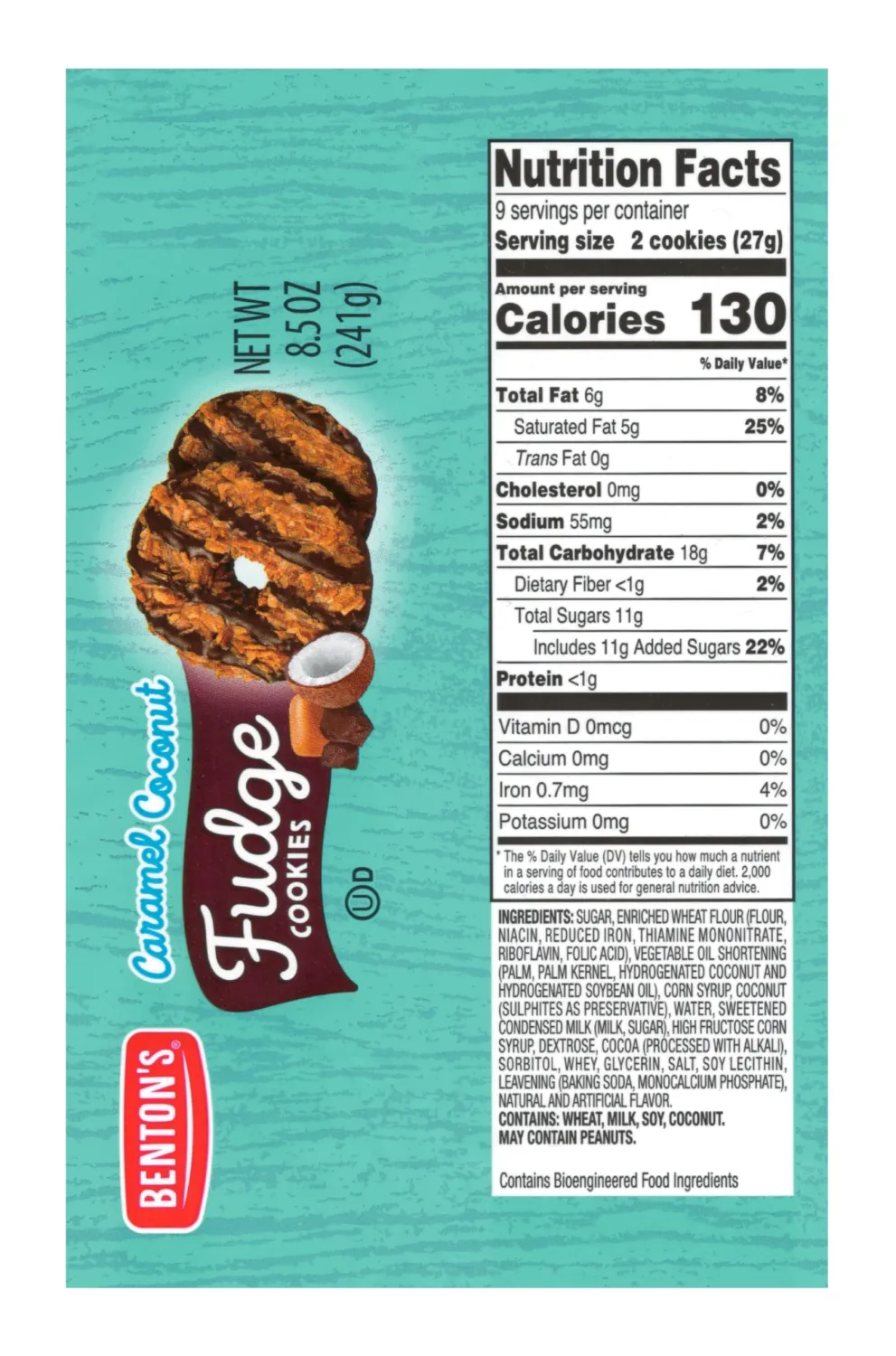 Benton’s Cookies (Pack of 2, Caramel Coconut Fudge)